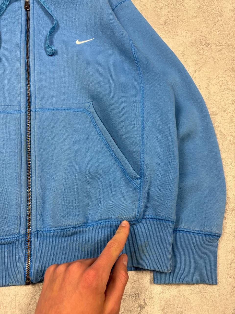 Nike Vintage Nike Y2K Blue Zip Hoodie Size US S / EU 44-46 / 1 - 14 Thumbnail