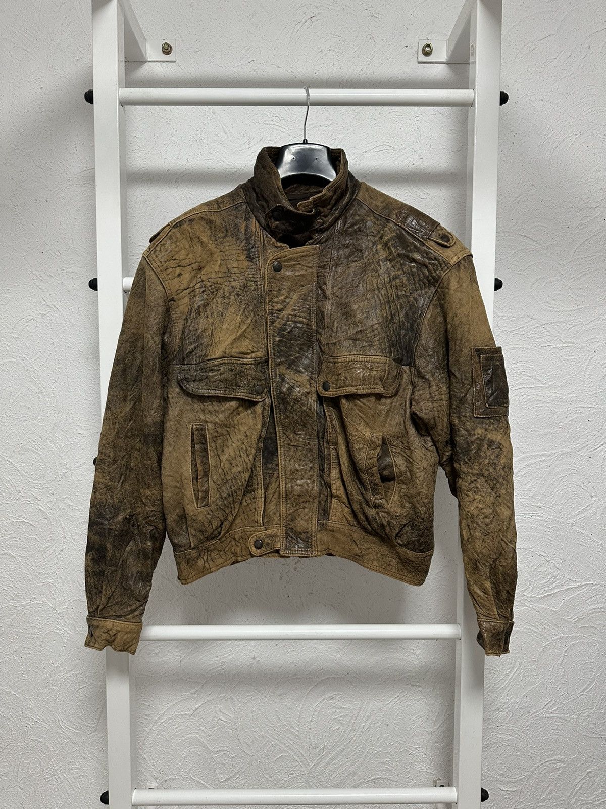 Alpha Industries Avant-Garde Oversized Vintage Leather Jacket L Size Size US L / EU 52-54 / 3 - 1 Thumbnail