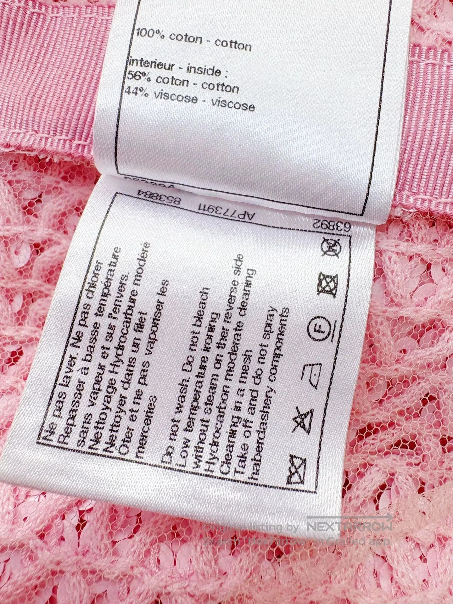 Chanel Chanel 23C Pink Sequin Knit Jacket. Size US L / EU 52-54 / 3 - 8 Thumbnail
