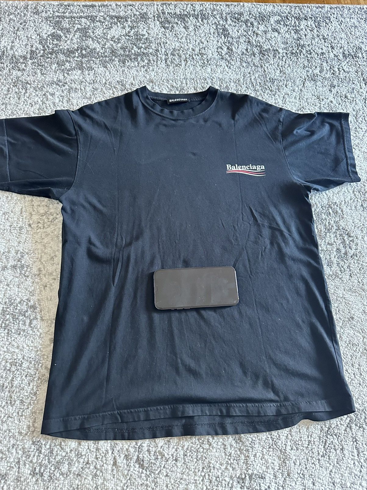 Balenciaga Balenciaga wave T-shirt logo black oversized Size US XXS / EU 40 - 4 Thumbnail