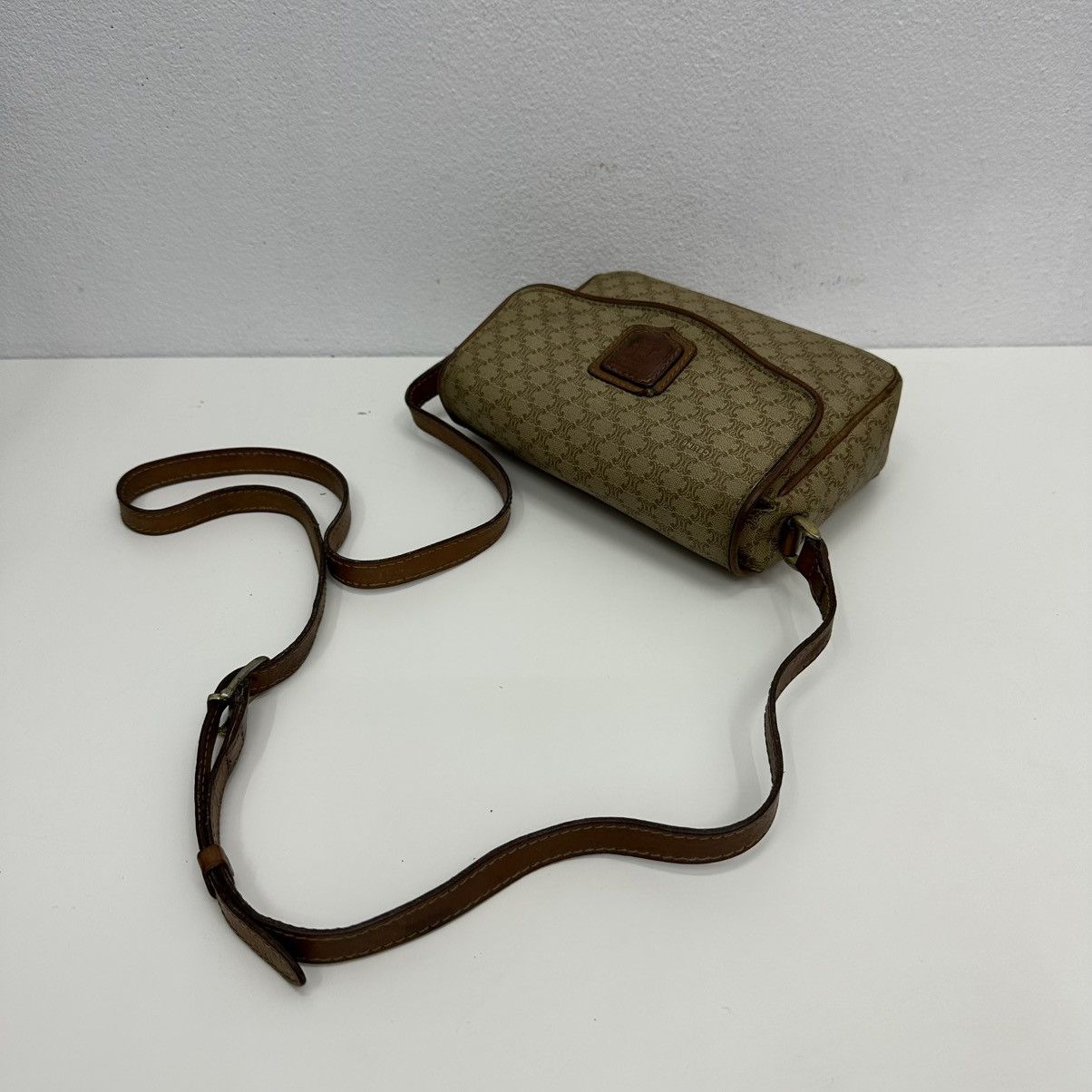 Celine AUTHENTIC CELINE MACADAM SHOULDER CROSSBODY BAG Size ONE SIZE - 3 Thumbnail