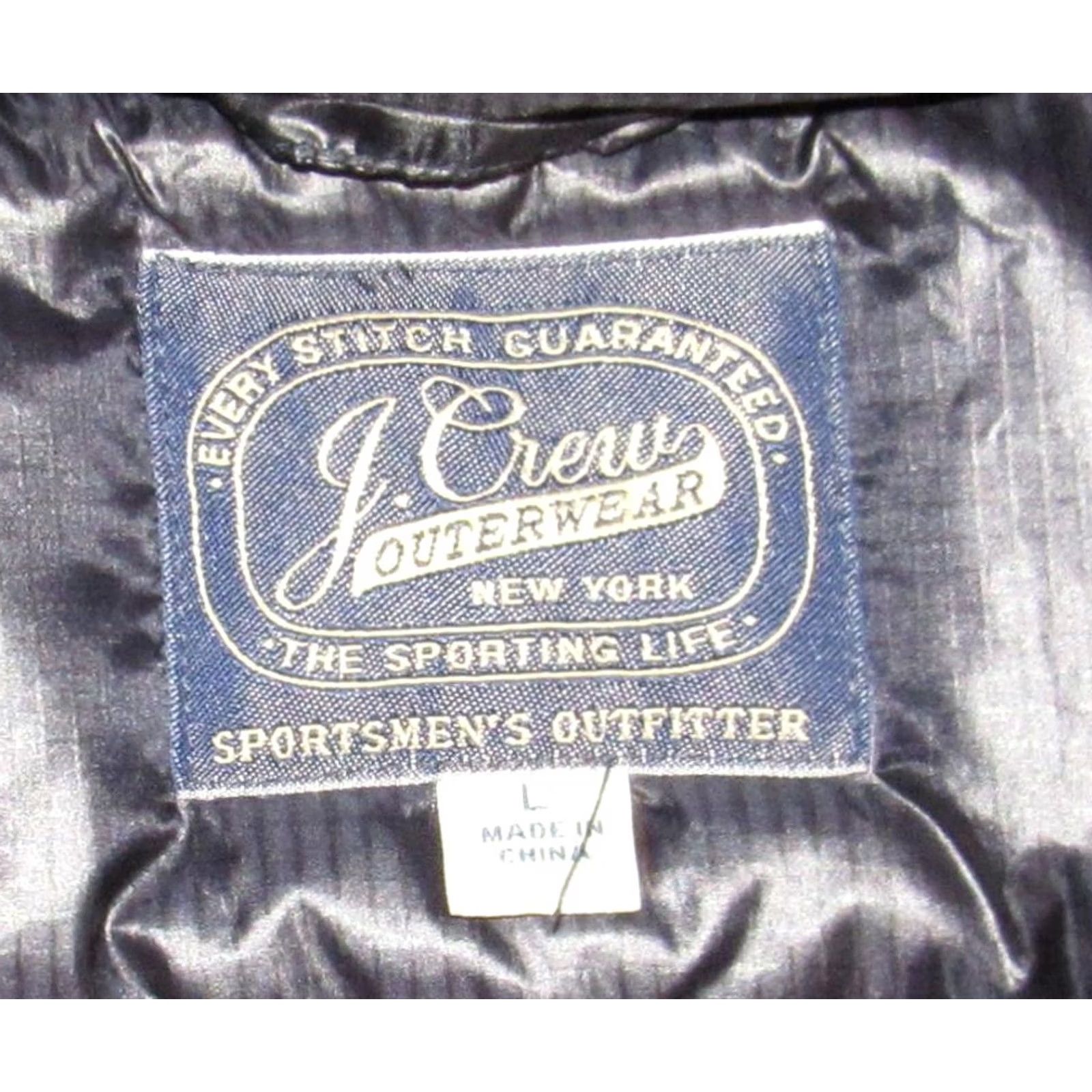 Vintage J CREW Navy Blue Down Fill Puffer Vest Large Size US L / EU 52-54 / 3 - 3 Thumbnail