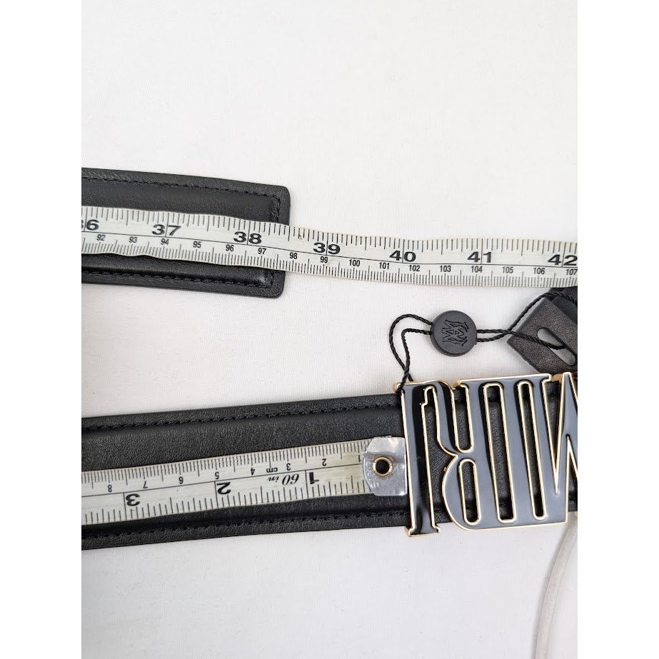Amiri o1rshd1 Size: 85 CM / Nappa Amiri 4cm Belt in Black Size 34 - 10 Thumbnail