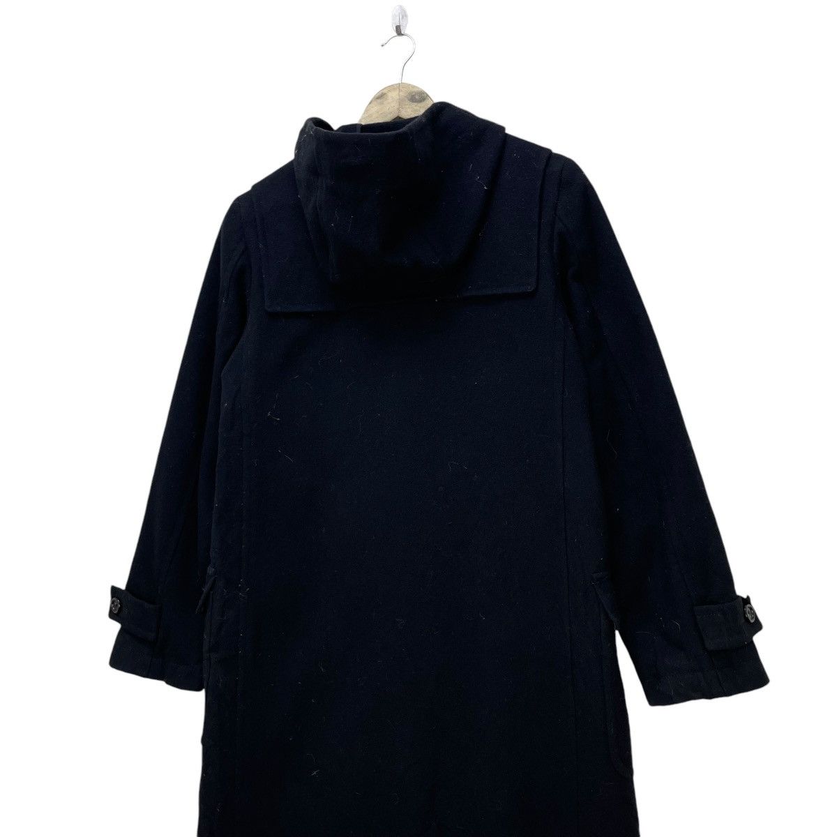Autumn Cashmere × Yohji Yamamoto 💥Ined Yohji Yamamoto Toggles Button Hoodie Long Coat Jacke Size M / US 6-8 / IT 42-44 - 5 Thumbnail
