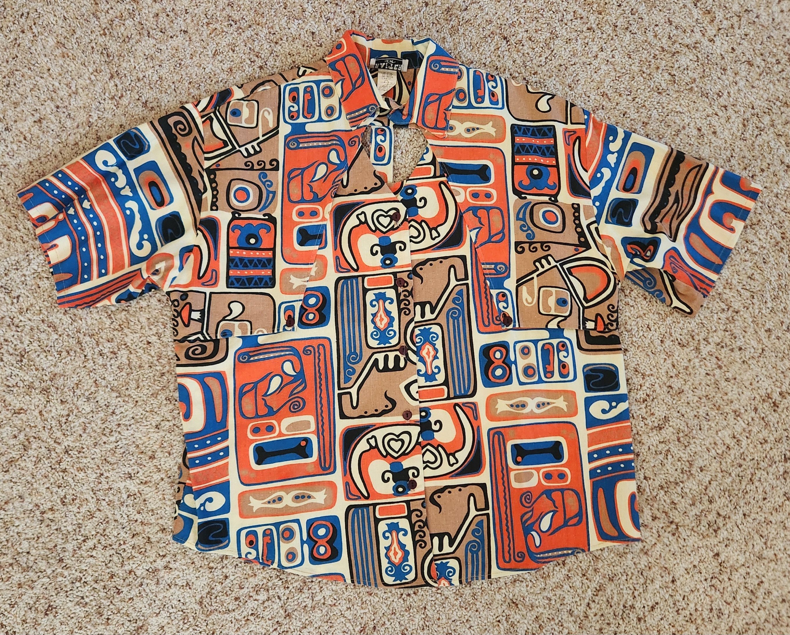 Vintage vintage shirt L wild Hawaiian Tiki men Size US L / EU 52-54 / 3 - 9 Thumbnail