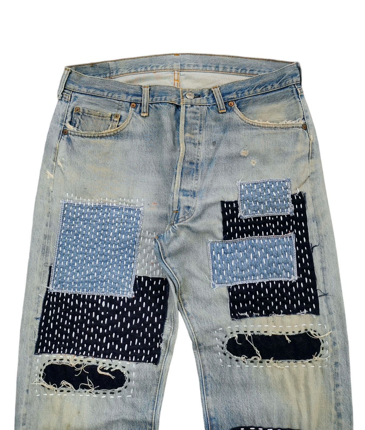 Levi's 80s Vintage Levis 501 Selvedge Rindem Top Button2 Size US 36 / EU 52 - 12 Thumbnail