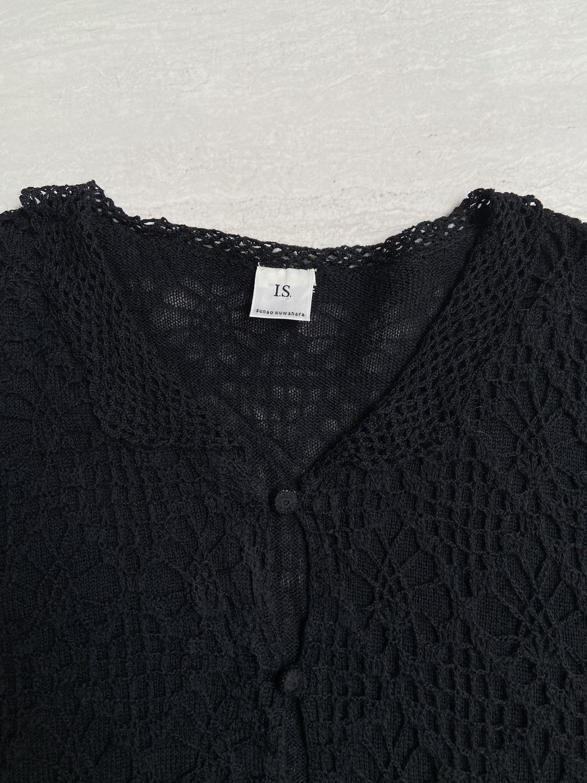 Issey Miyake IS SUNAO KUWAHARA Iseey Miyake Black Cardigan Size US XS / EU 42 / 0 - 4 Thumbnail
