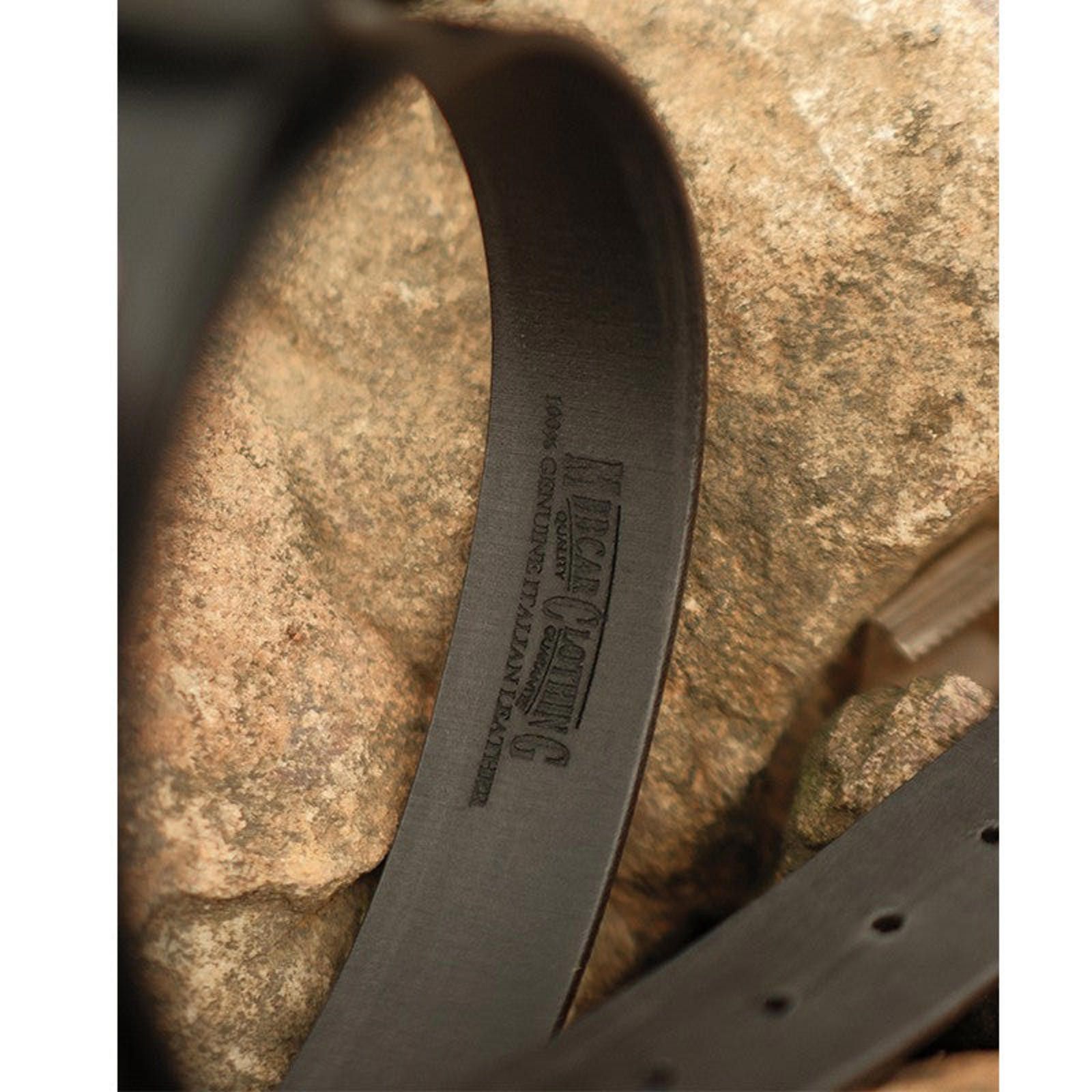 Japanese Brand Retro Veg-Tan Belt – Star Buckle, Frosted Cowhide Size ONE SIZE - 5 Thumbnail