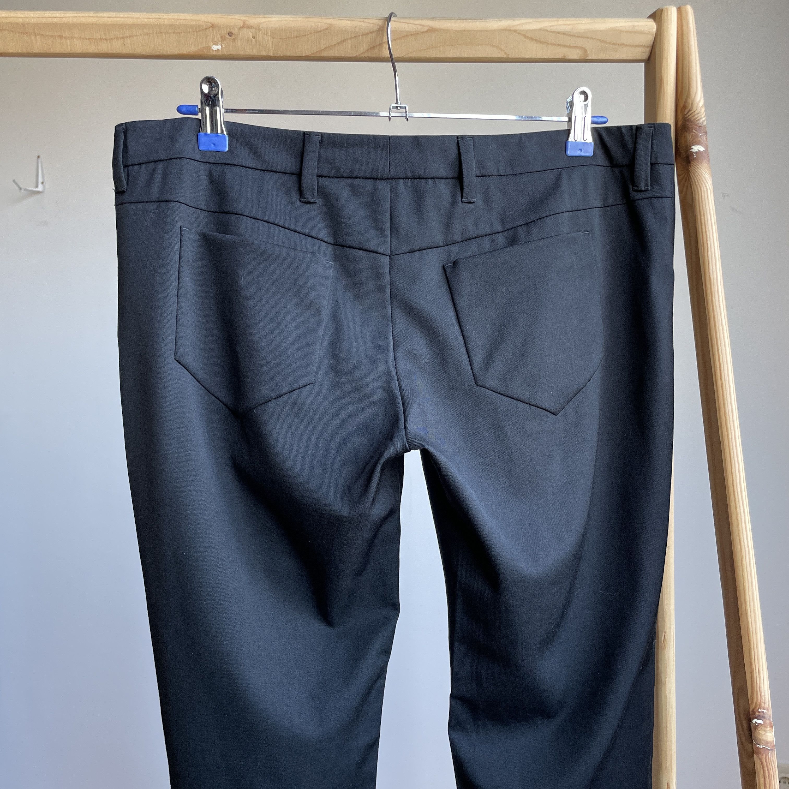 Prada Prada Womens 2008 Ankle Zip Wool Dress Trousers Size IT 46 Size 32" / US 10 / IT 46 - 4 Thumbnail