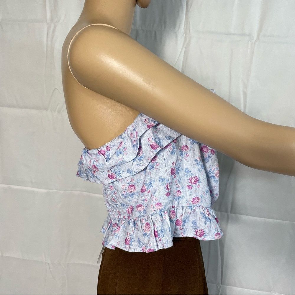 Other New Altar'd State Strapless Floral Linen Blend Top Size XXL Size XXL / US 16-18 / IT 52-54 - 3 Thumbnail