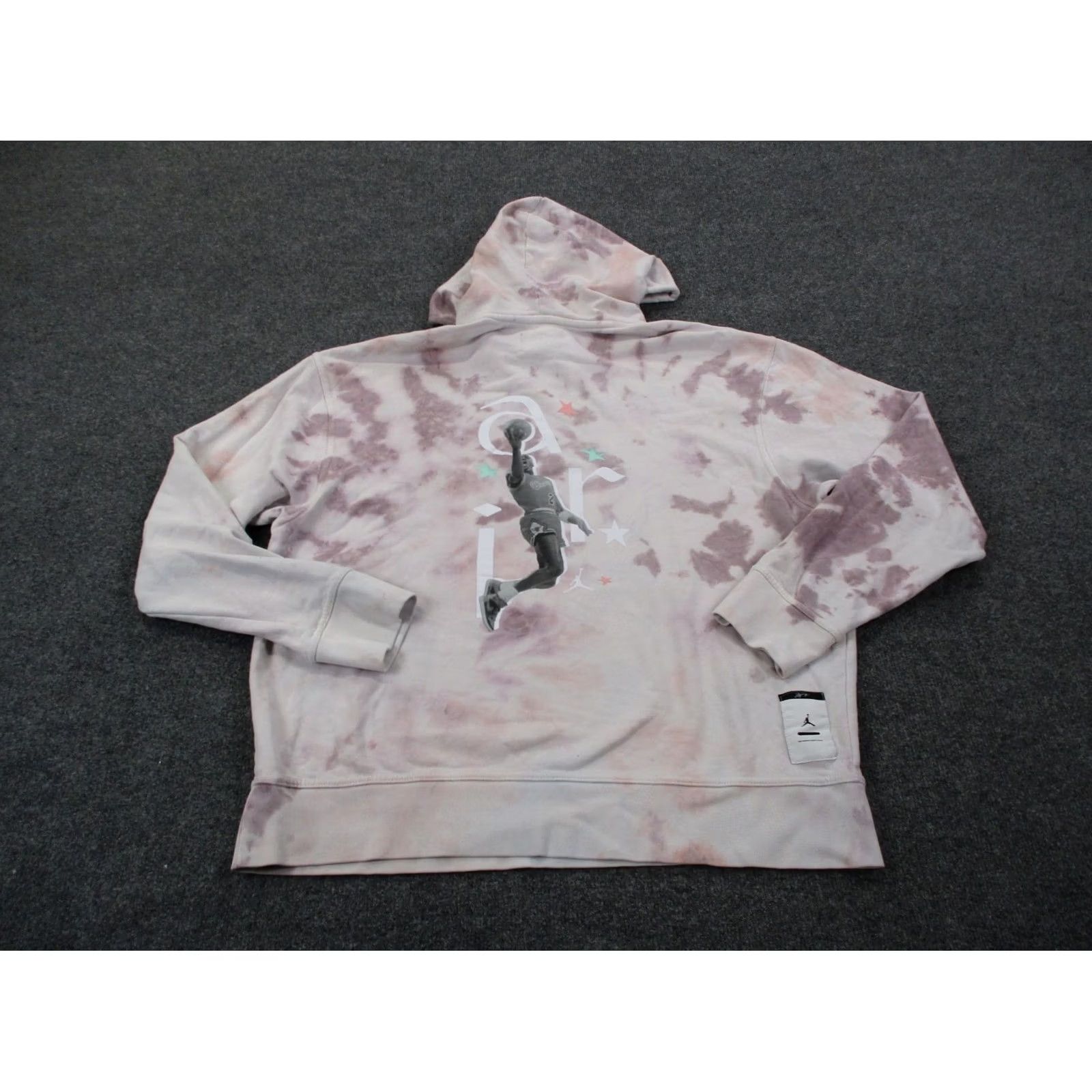Jordan Brand Air Jordan Hoodie Mens XL Jumpman DNA Dye Logo Pullover Sweatshirt Multicolor Casual Sports Knit Cotton Polyester Hooded Pockets Thermal Size US XL / EU 56 / 4 - 2 Thumbnail