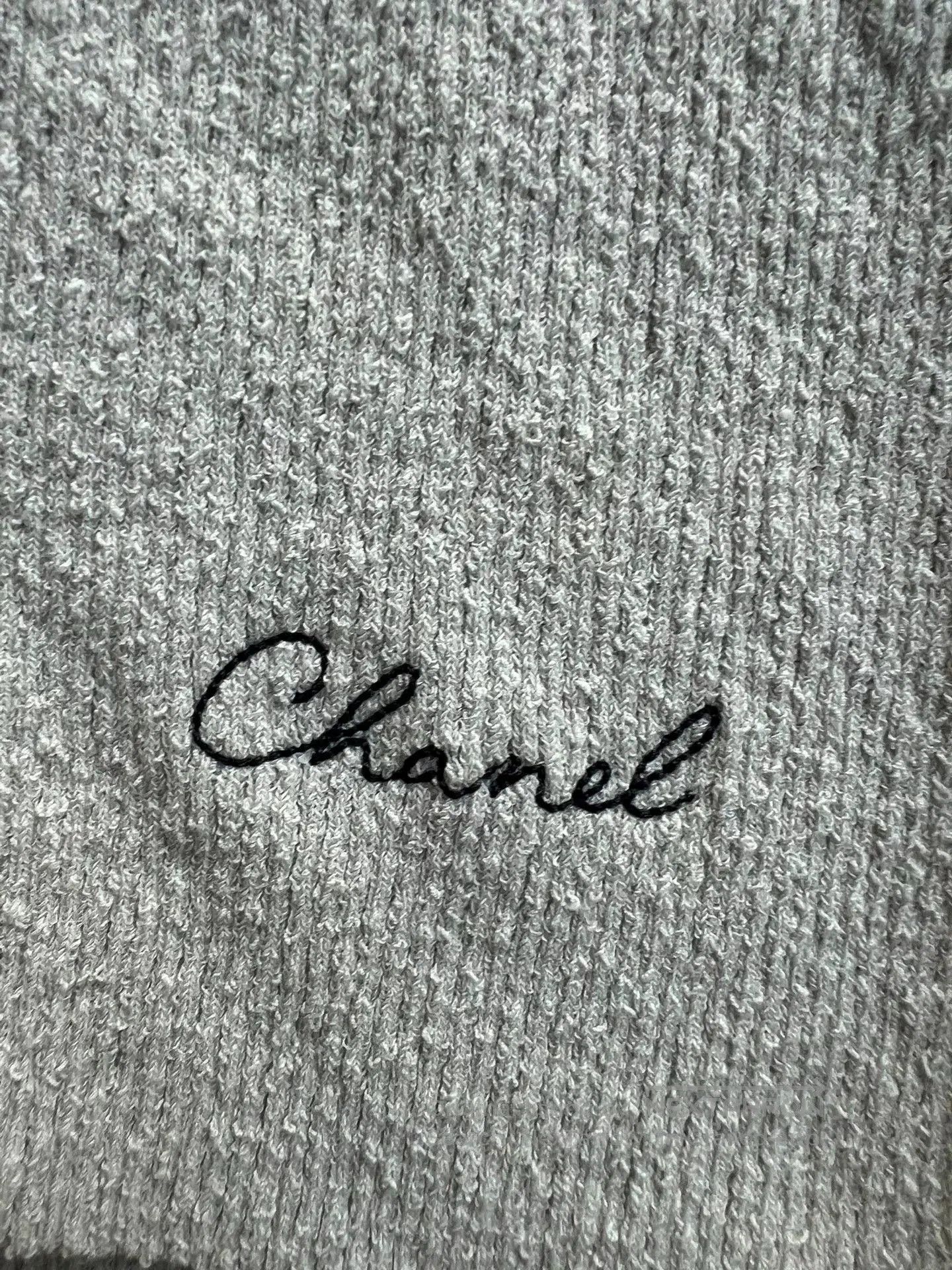 Chanel Chanel 25C Silver Lace-Up T-Shirt. Size US XS / EU 42 / 0 - 2 Thumbnail