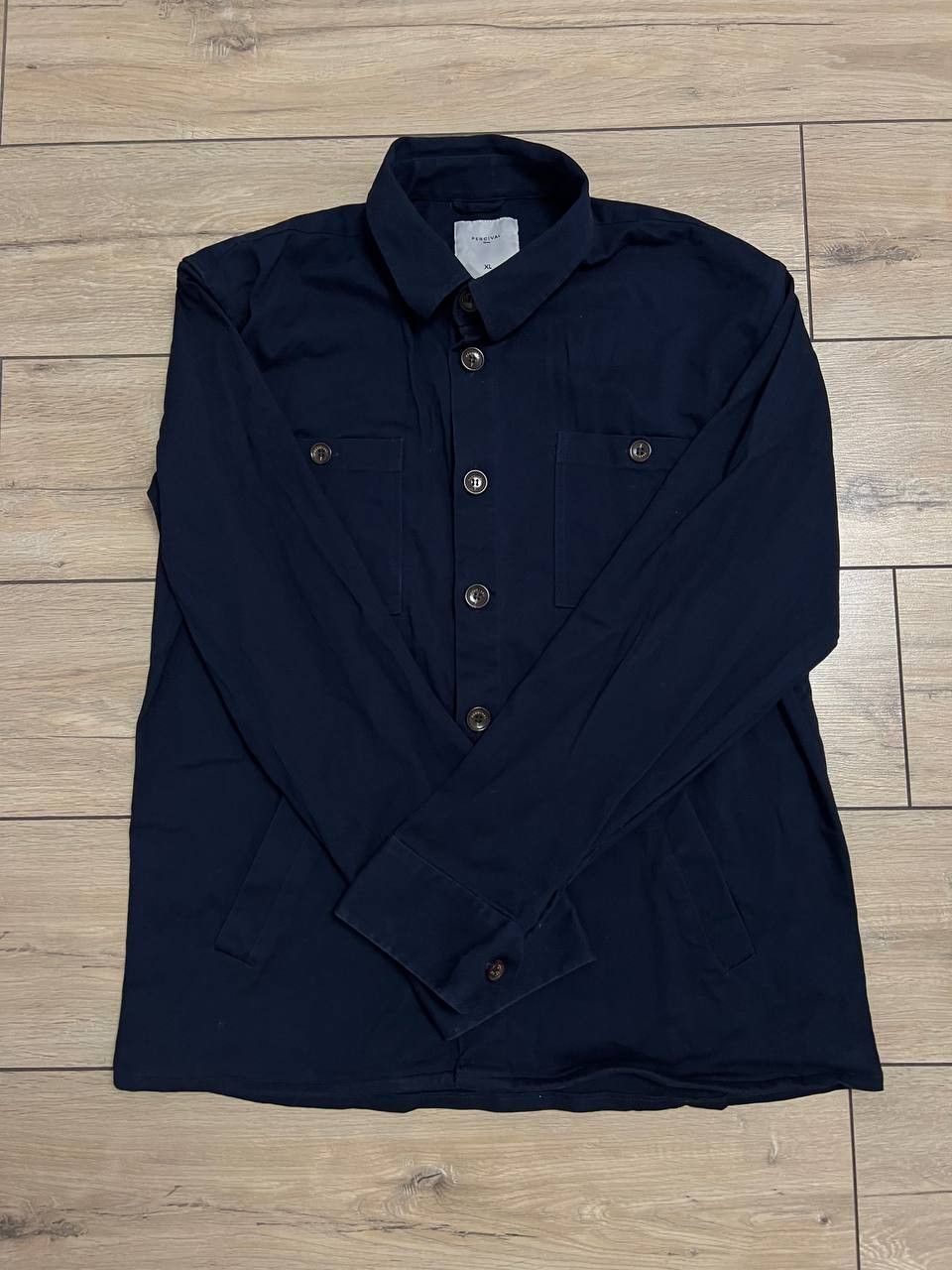 Percival Percival Wellington Over Shirt WorkShirt Navy Blue XL Size US XL / EU 56 / 4 - 11 Thumbnail