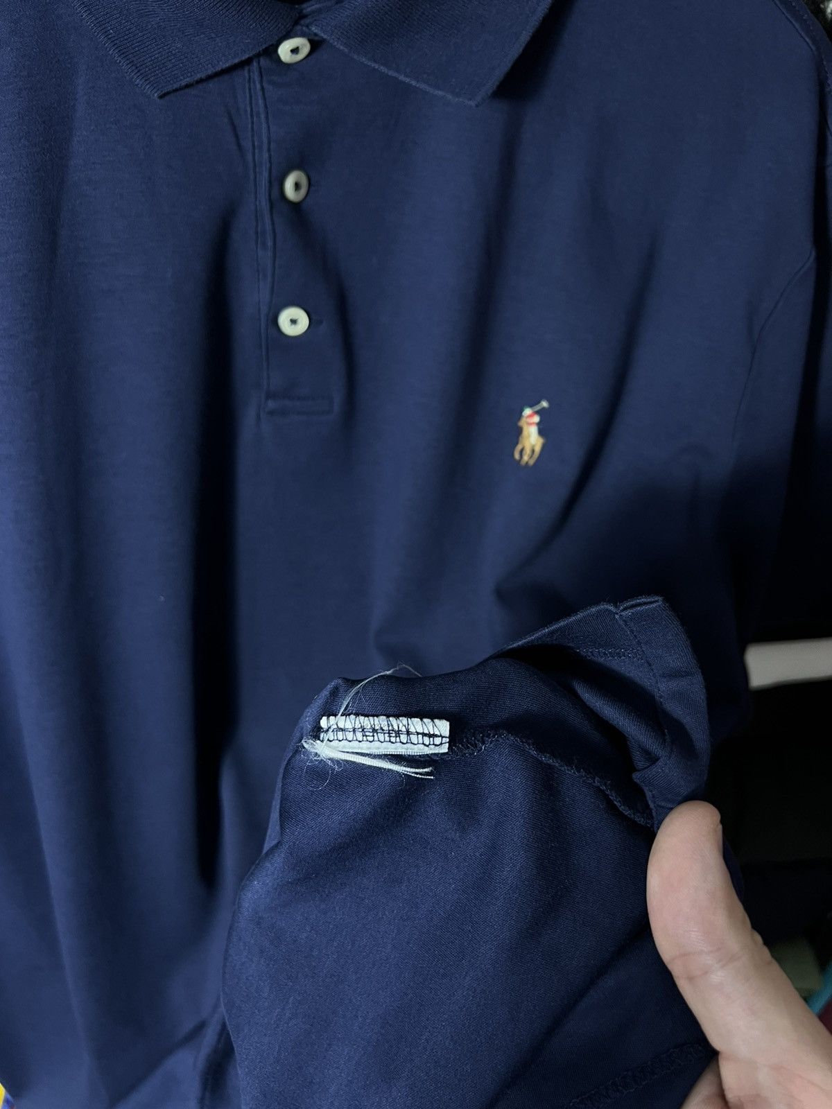 Polo Ralph Lauren 💙 Polo Ralph Lauren Custom Slim Fit Polo Shirt Navy Blue XXL Size US XXL / EU 58 / 5 - 9 Thumbnail
