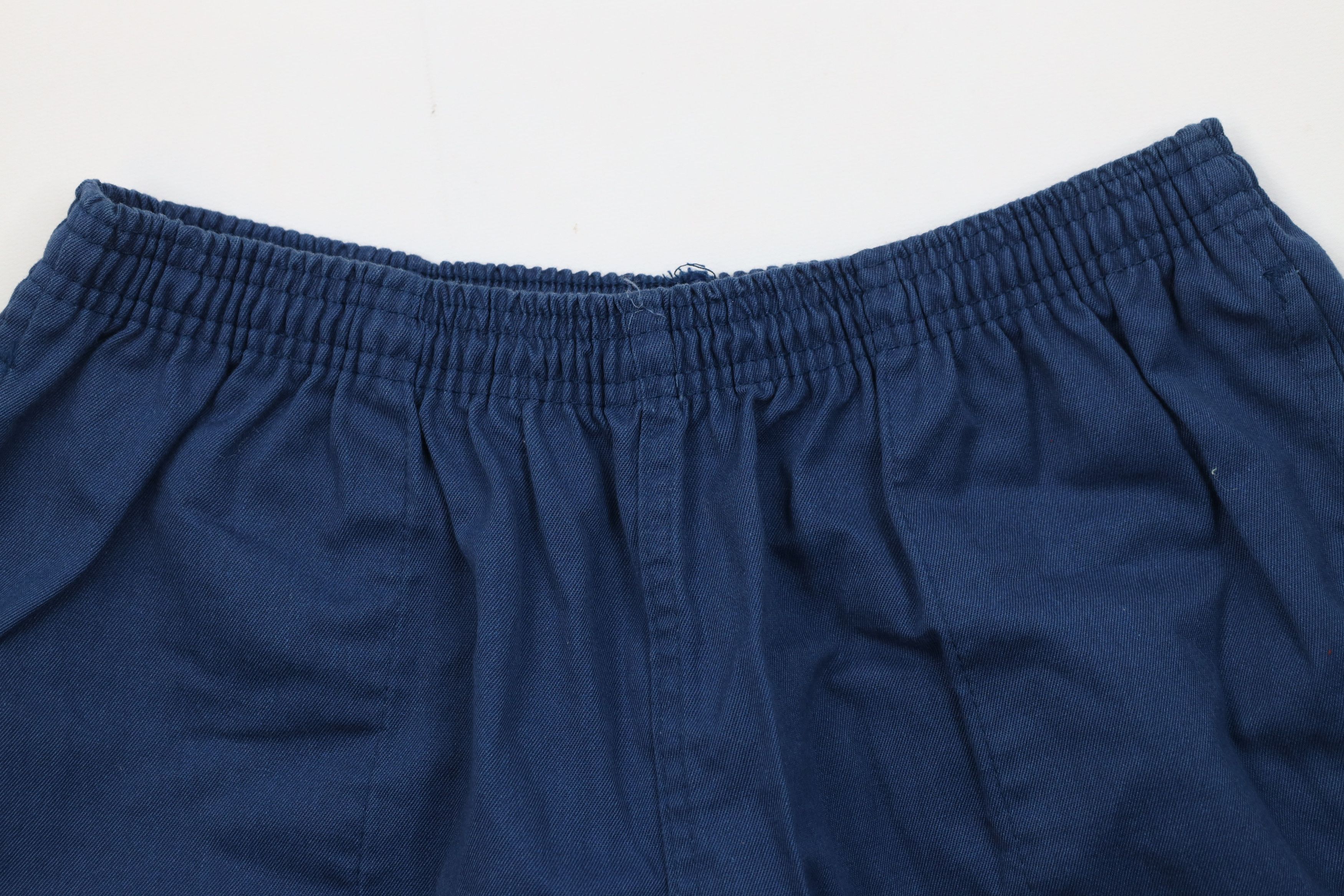 Vintage Vintage 70s Streetwear Above Knee Running Short Shorts Blue Size US 36 / EU 52 - 2 Thumbnail