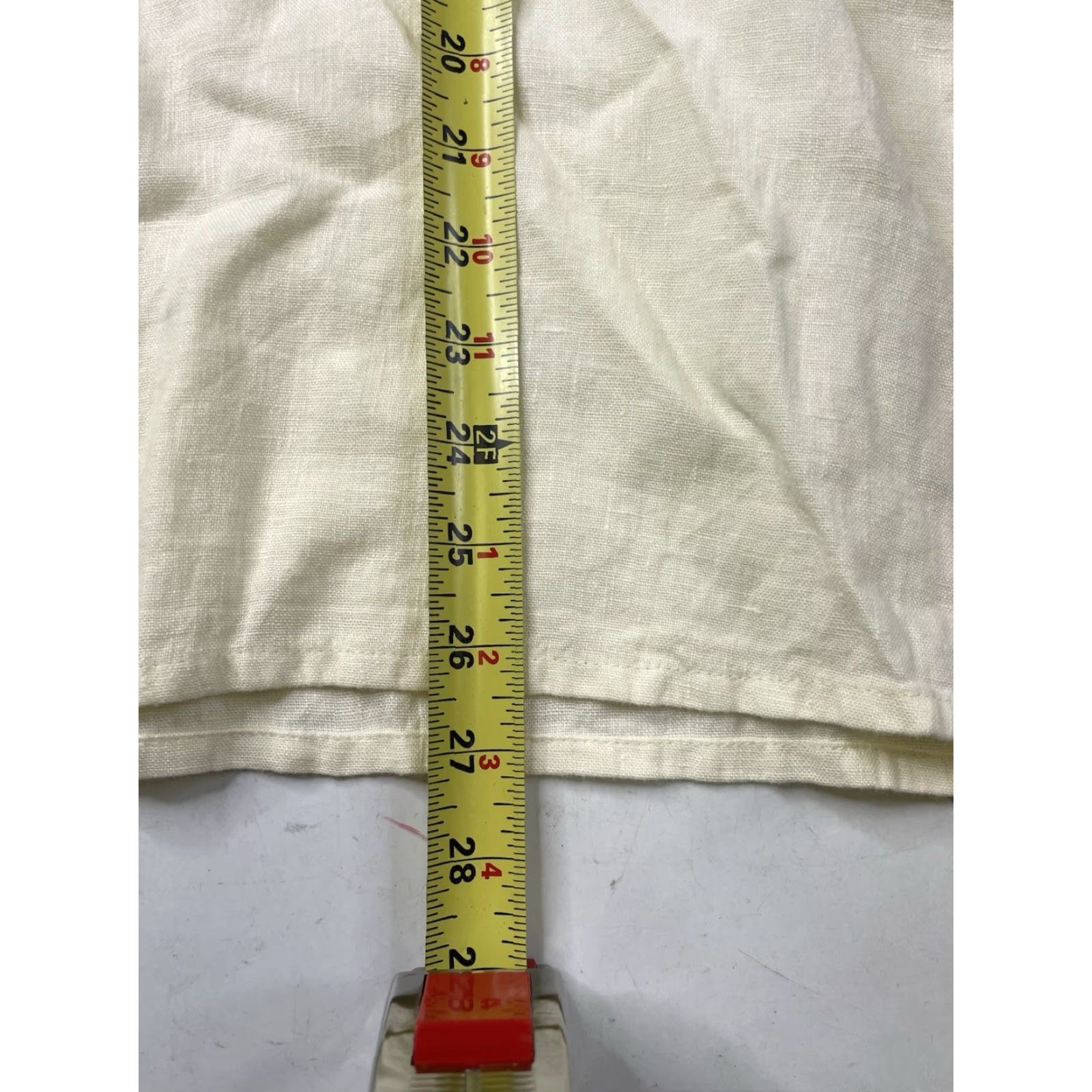 FLAX FLAX White Linen Short Sleeve Top Womens S Round Neck Pullover Casual Relaxed 100% Linen Minimalist Beach Bohemian Nature Tropical Size S / US 4 / IT 40 - 5 Thumbnail