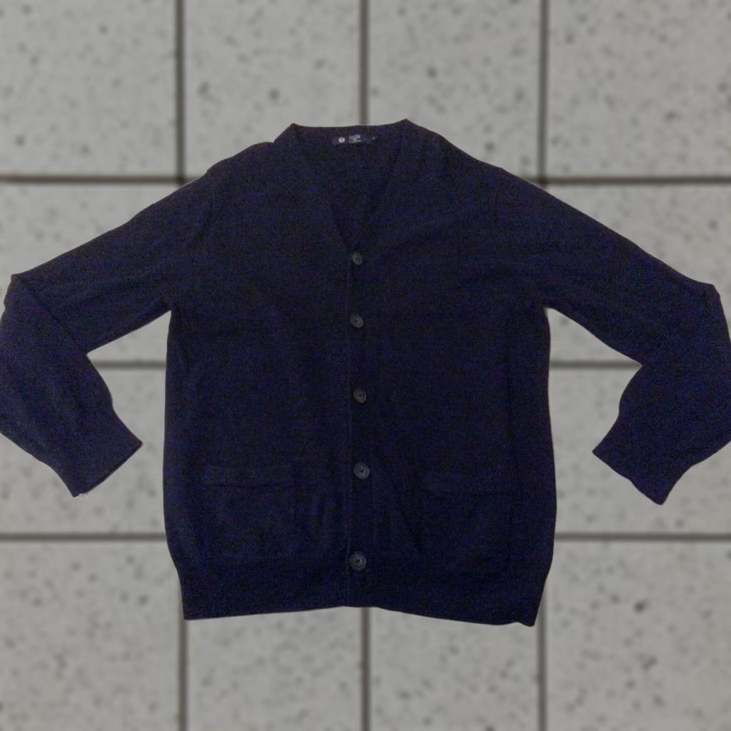 J.Crew Mens J.CREW Sweater Jacket XL Navy Blue Cotton Sweater Men's XL Blue Size US XL / EU 56 / 4 - 1 Thumbnail