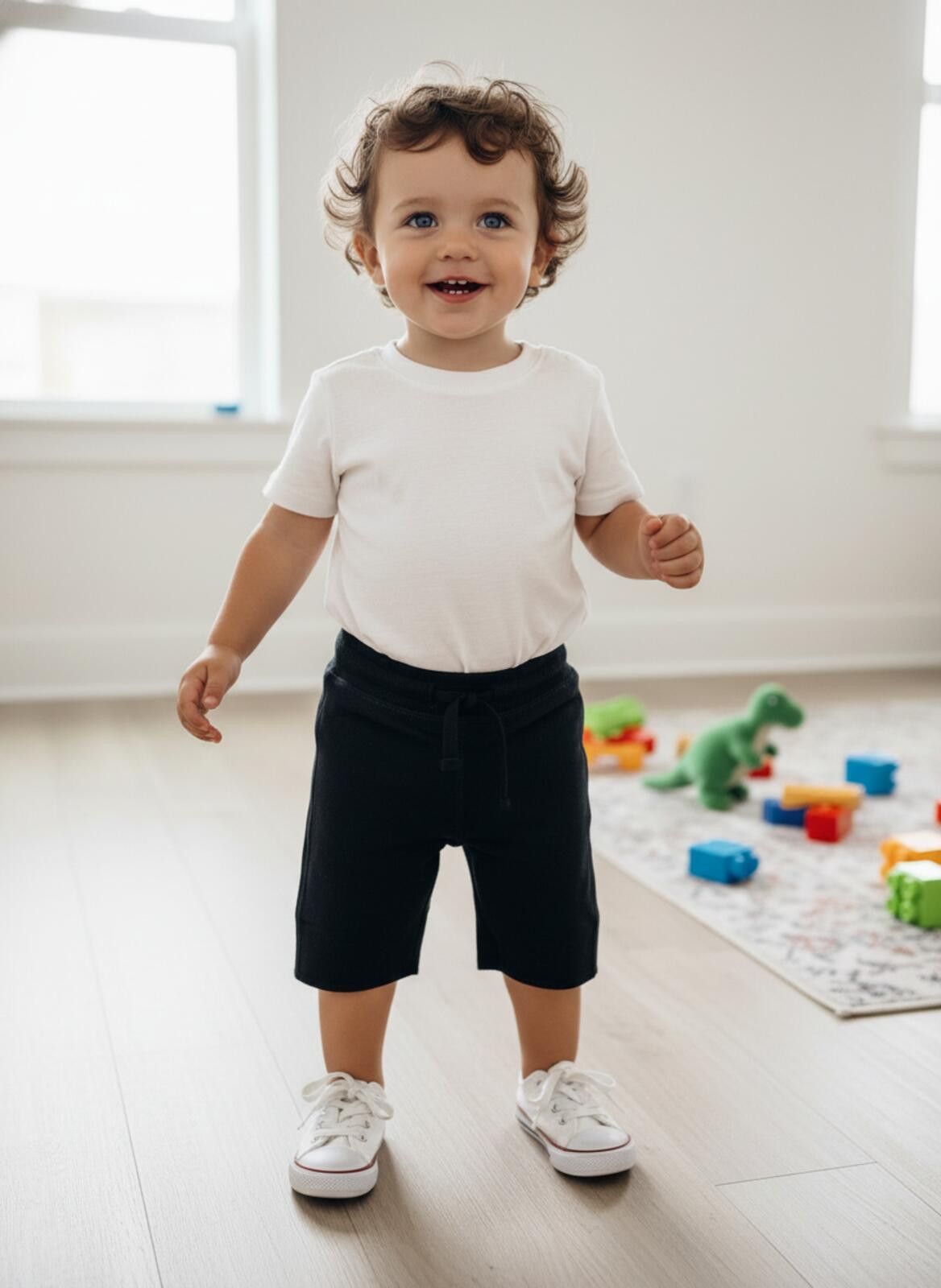 Genetic Manipulation Shinichiro Kuriya Comfort Pact Organic Fleece Shorts for Toddlers (2T) Size US 26 / EU 42 - 1 Thumbnail