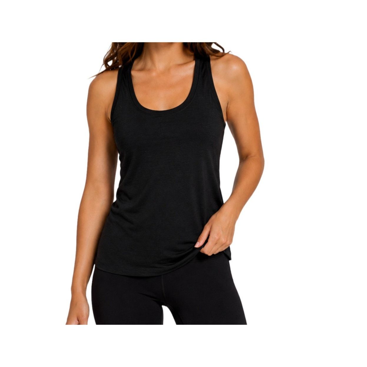 Vuori Vuori Black Racerback Activewear Tank Top S Workout Minimal Size S / US 4 / IT 40 - 4 Thumbnail