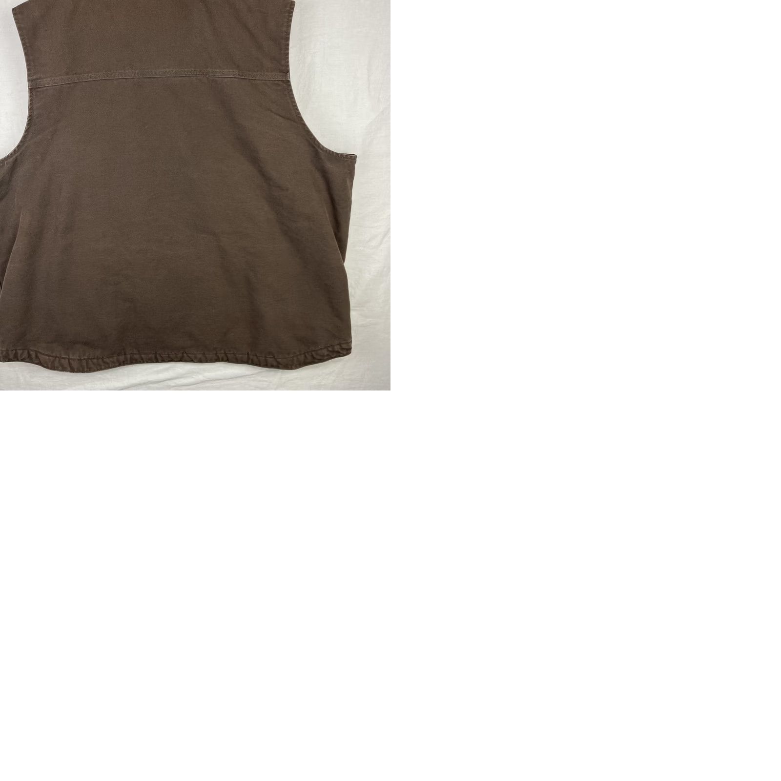 Carhartt Carhartt Vest Mens 3XL Brown Duck Canvas Lined Zip Up 0V4277-M Size US XXL / EU 58 / 5 - 9 Thumbnail