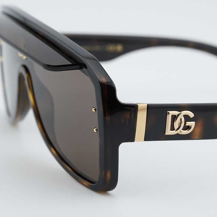 Dolce & Gabbana Dolce & Gabbana DG6205 502/73 Sunglasses Havana Square Frame Size ONE SIZE - 9 Thumbnail