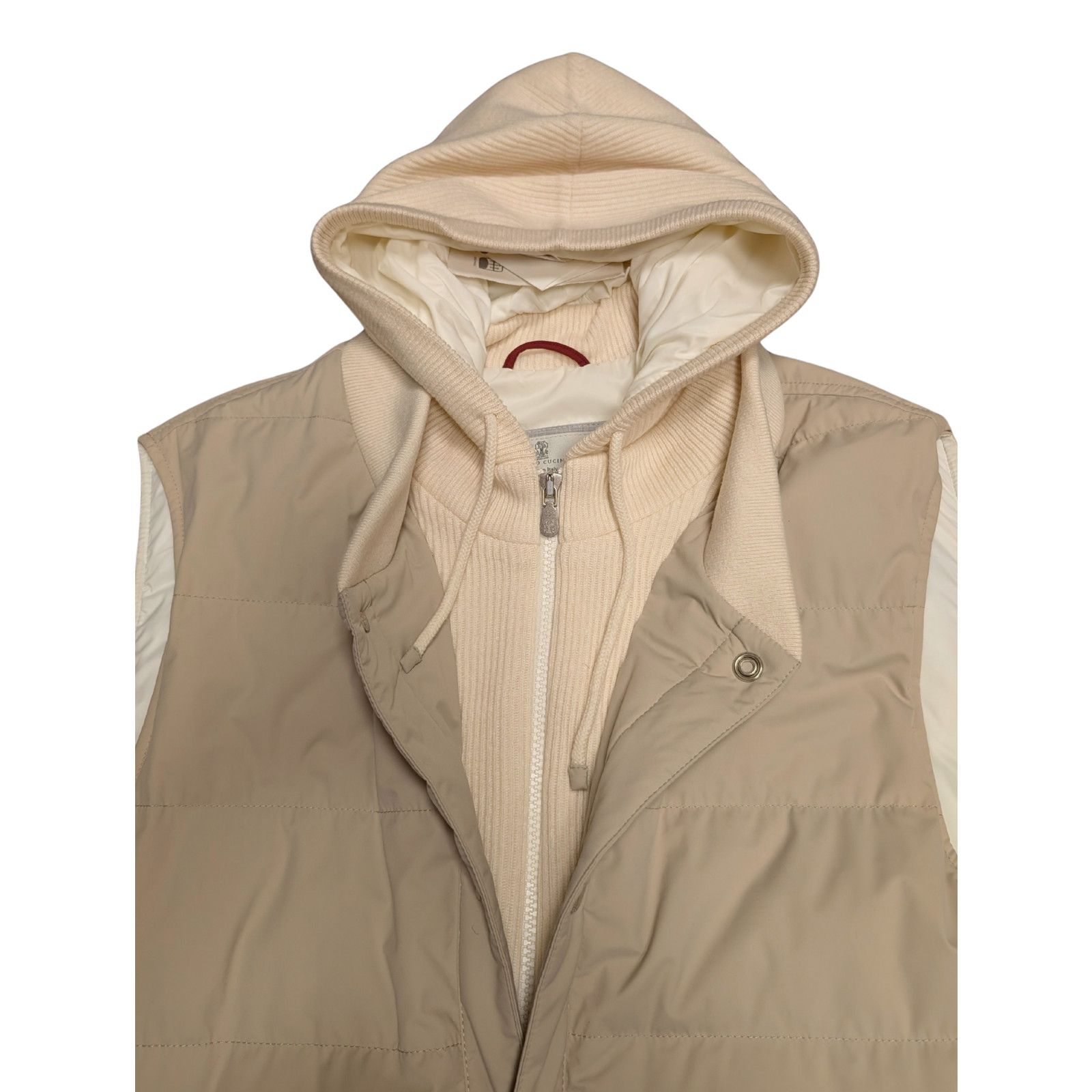 Brunello Cucinelli NWT Brunello Cucinelli Wool Cashmere Down Vest Mens Large Size L / US 10 / IT 46 - 3 Thumbnail