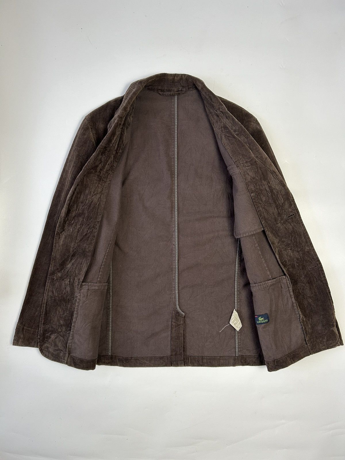 Designer × Japanese Brand × Lacoste LACOSTE CORDUROY SINGLE BREAST BLAZER Size 36R - 2 Thumbnail