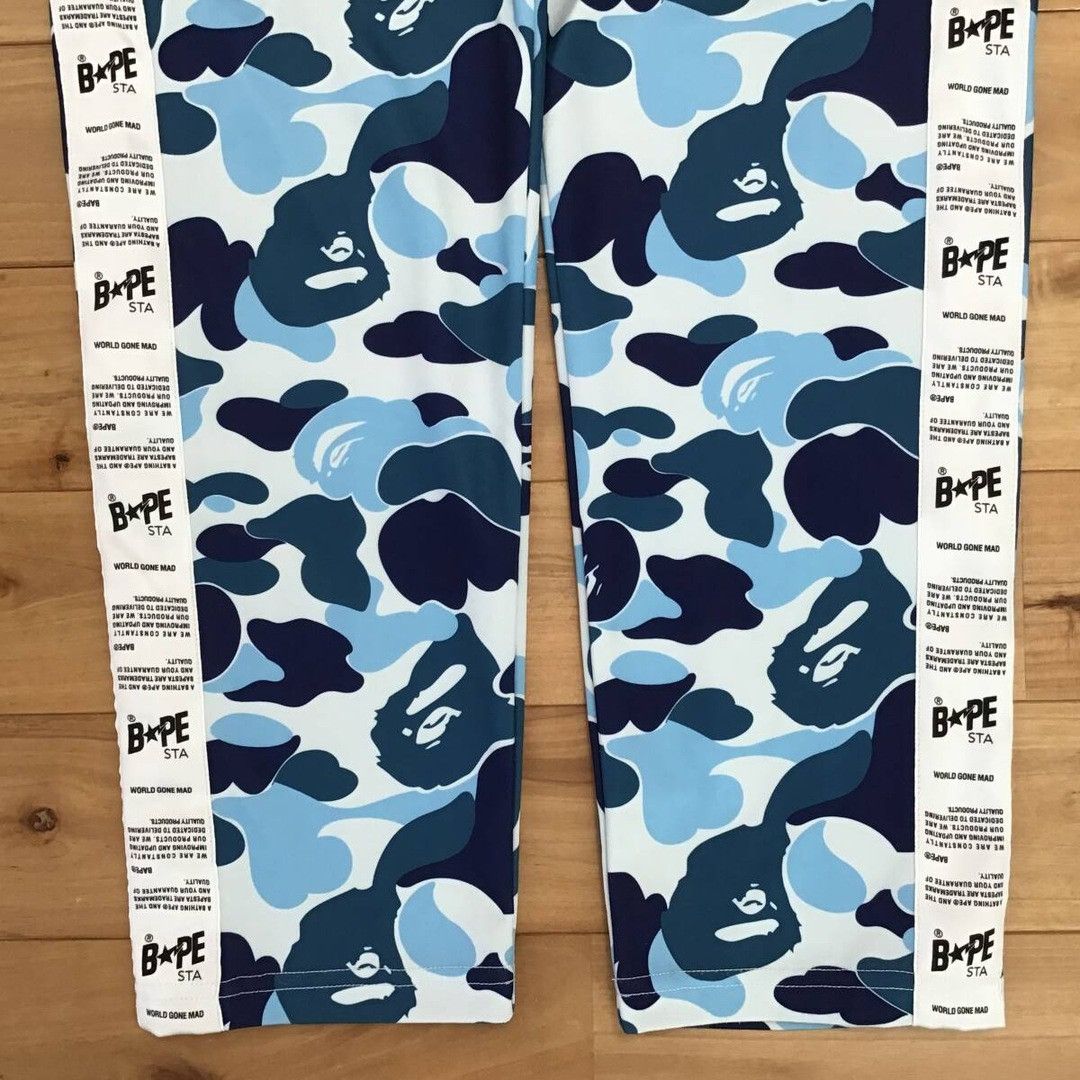 Bape BAPE STA TAPE JERSEY PANTS ABC camo Blue APE ★size M Size US 32 / EU 48 - 4 Thumbnail