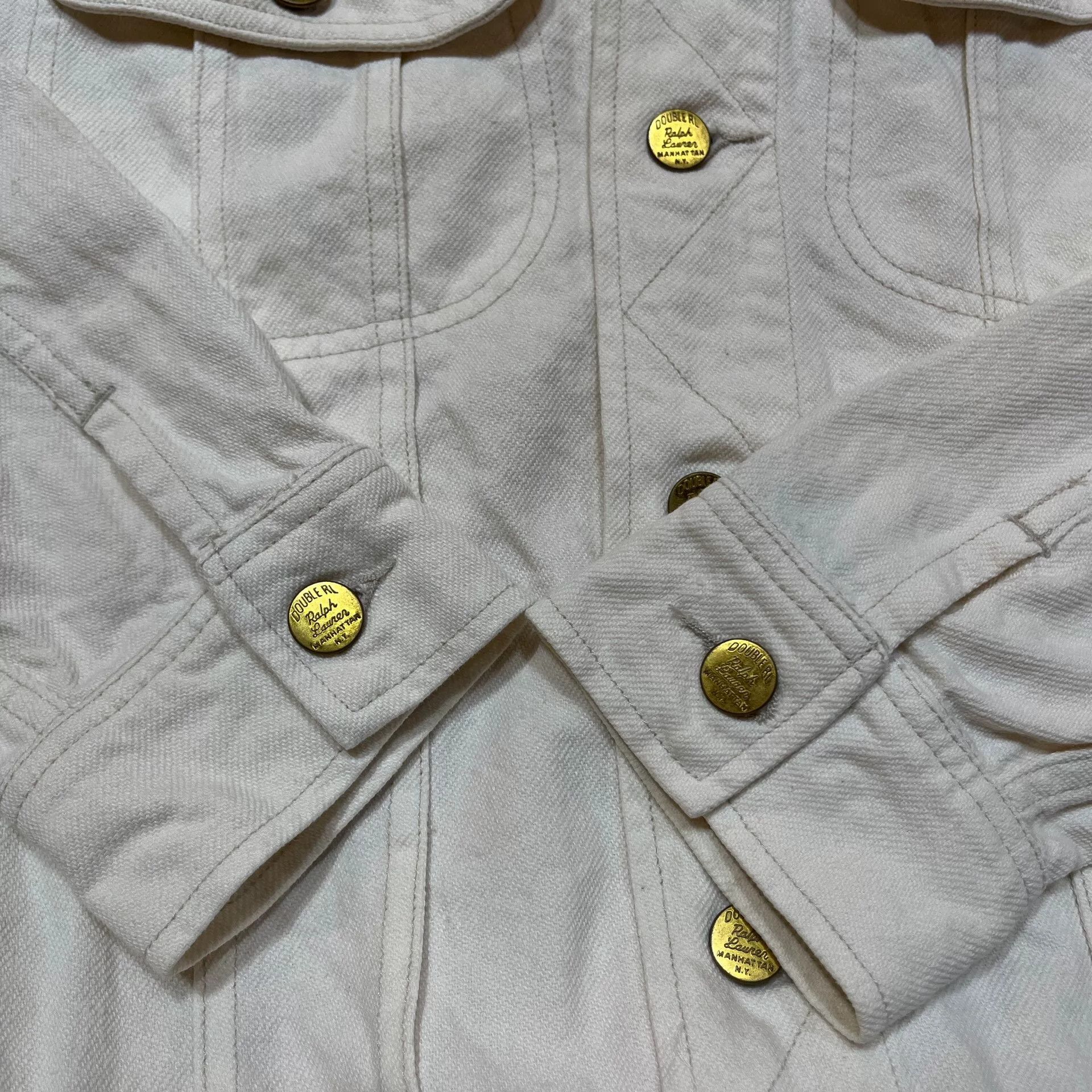 RRL Ralph Lauren vintage white denim jacket by Ralph Lauren Size US M / EU 48-50 / 2 - 6 Thumbnail