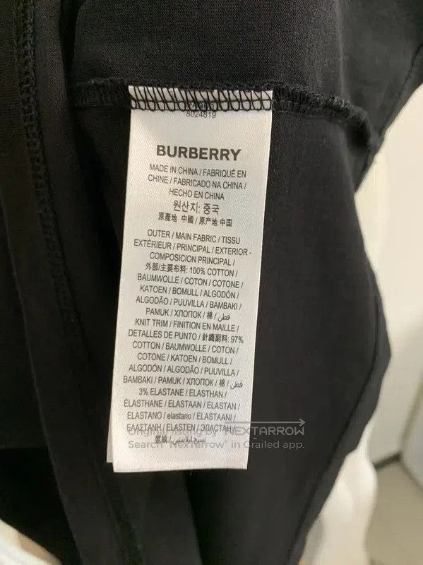 Burberry Burberry Men's Black Cotton T. Size US M / EU 48-50 / 2 - 6 Thumbnail