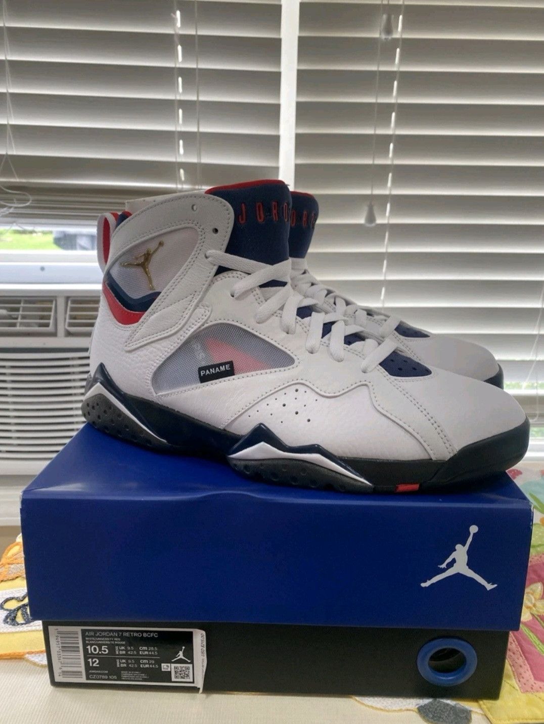 Jordan Brand Nike PSG X Air Jordan Retro 7 Paname CZ0789105 Size 10.5 Men Size US 10.5 / EU 43-44 - 1 Thumbnail