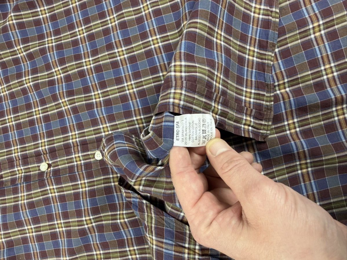 Etro Etro Milano Cotton Long Sleeve Shirt Size 41 Size US L / EU 52-54 / 3 - 7 Thumbnail