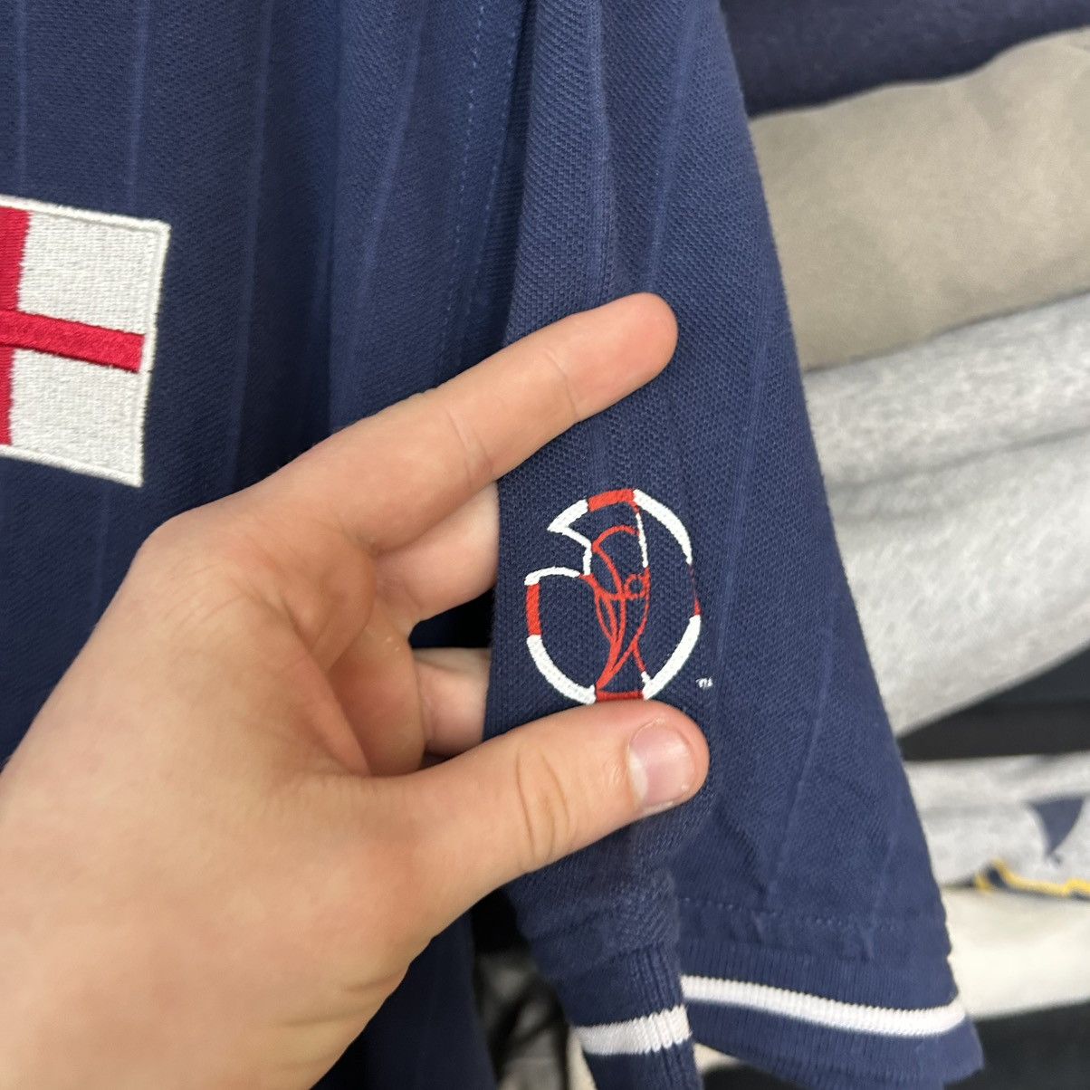 Adidas Vintage Adidas FC England Korea World cup 2002 soccer polo Size US M / EU 48-50 / 2 - 8 Thumbnail