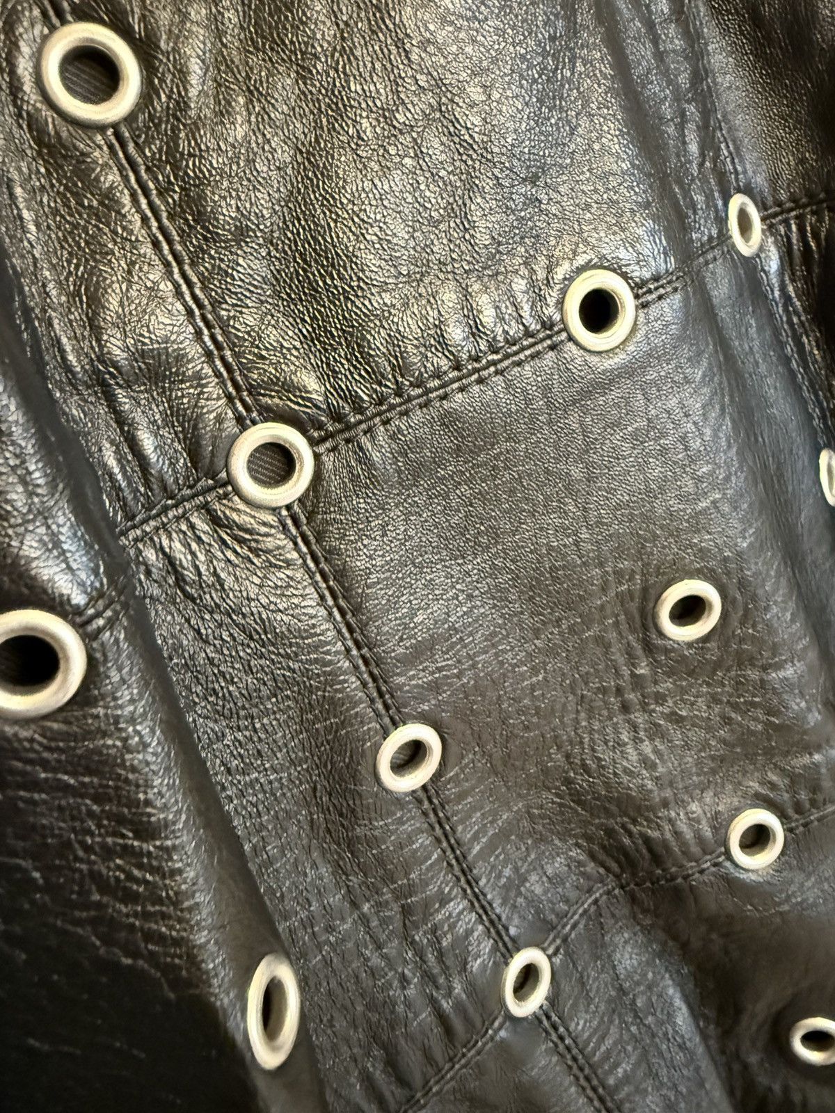 Celine $7k 🤑 FW22 Celine studded eyelet patchwork blouson jacket Size US M / EU 48-50 / 2 - 18 Thumbnail