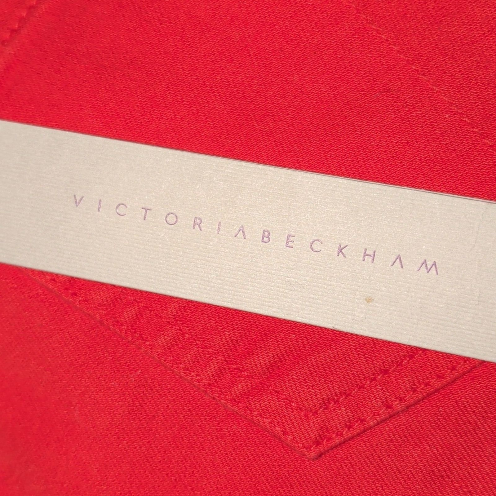 Victoria Beckham Victoria Beckham Red Women's Jeans Size 29 Size 29" - 3 Thumbnail