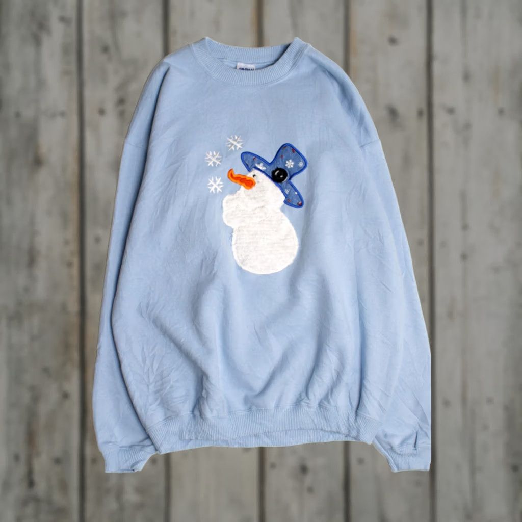 Gildan VINTAGE Gildan Blue Ugly Christmas Sweatshirt 58799 Adult Large XXXL (fits like XXL/XL) Womens Mens Boys Girls Size L / US 10 / IT 46 - 1 Thumbnail