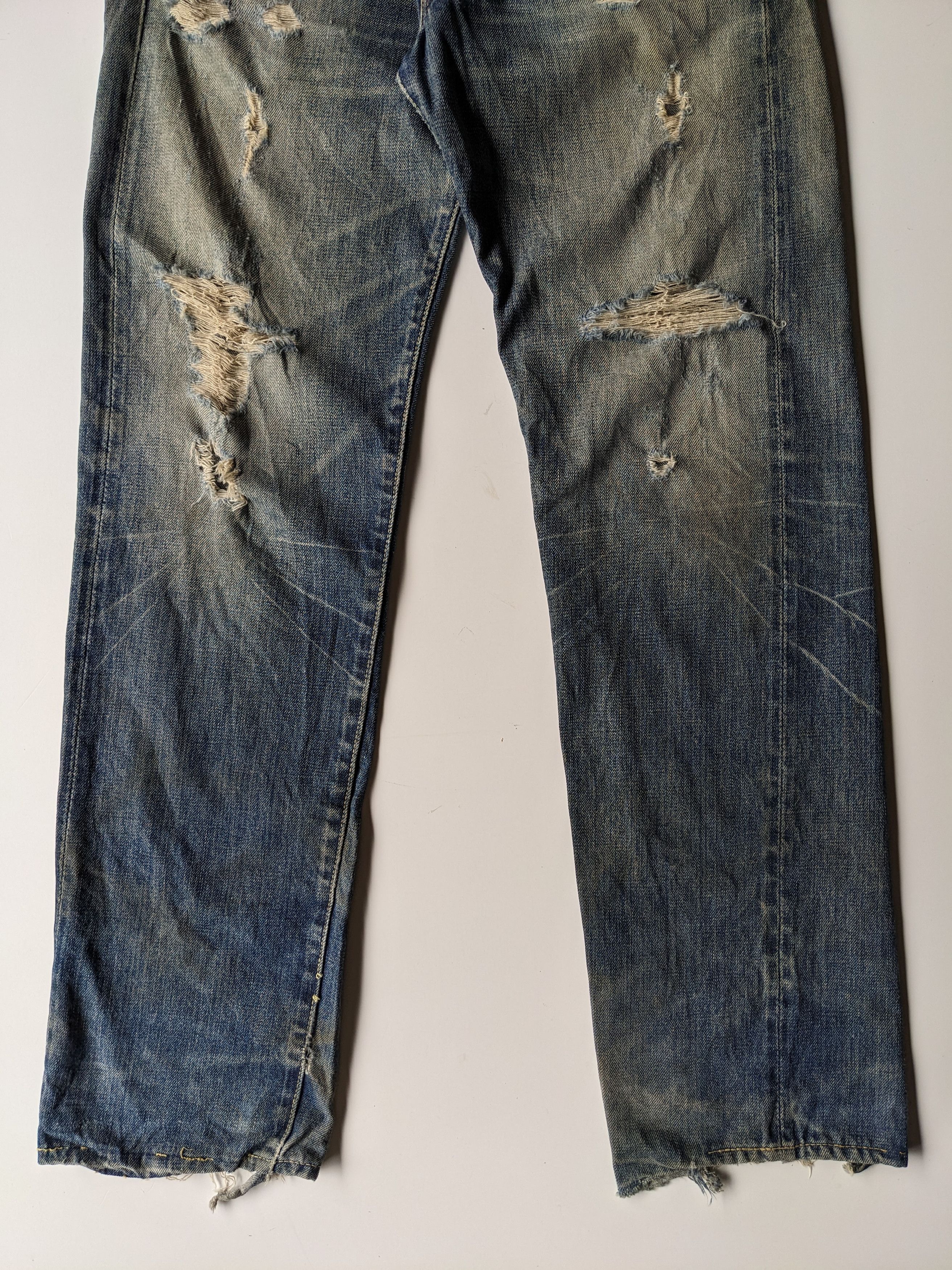 Levi's Vintage Levi's Big E redline selvedge distressed Size US 30 / EU 46 - 4 Thumbnail