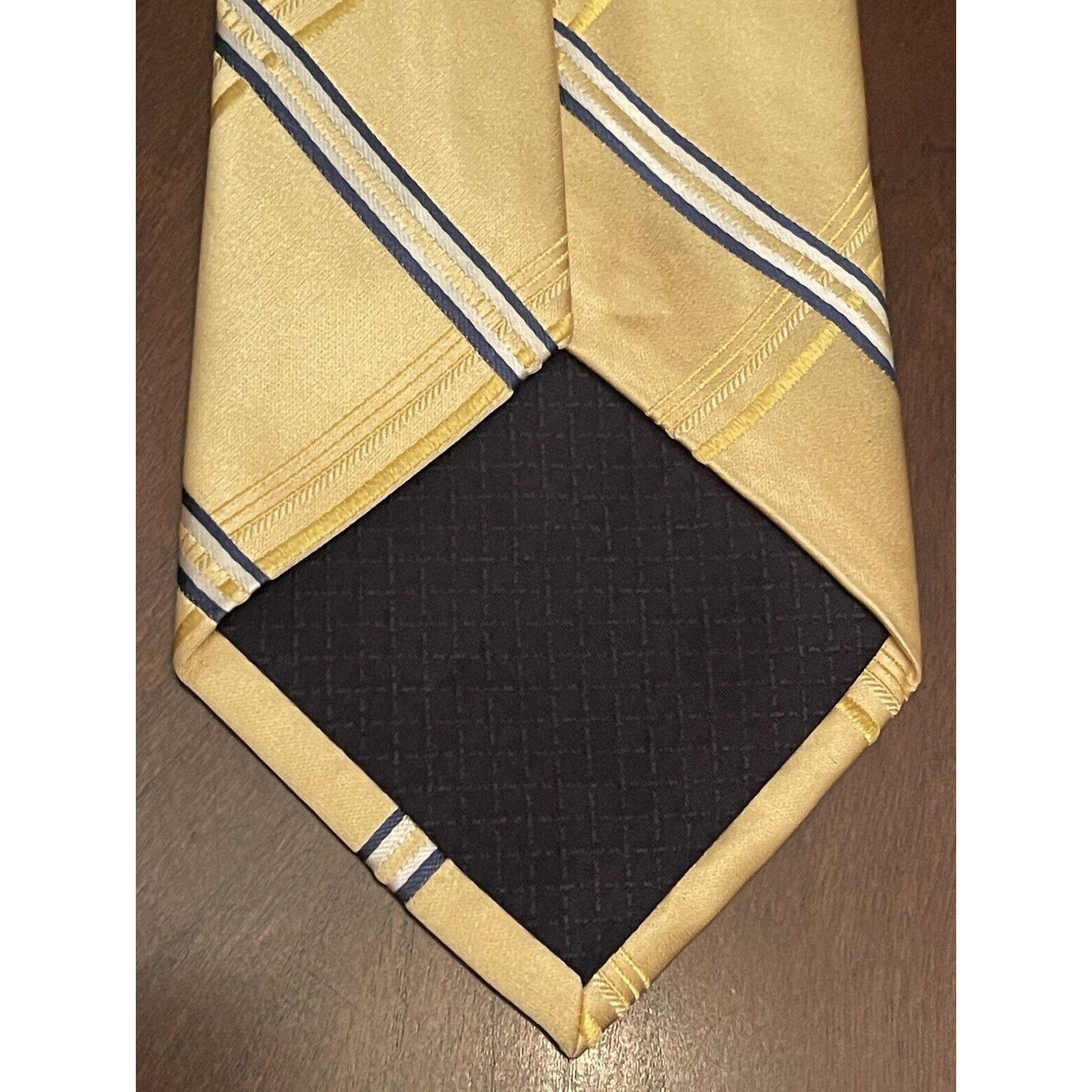 Jones New York Jones New York Gold Blue 100% Silk Made In China Size ONE SIZE - 2 Thumbnail
