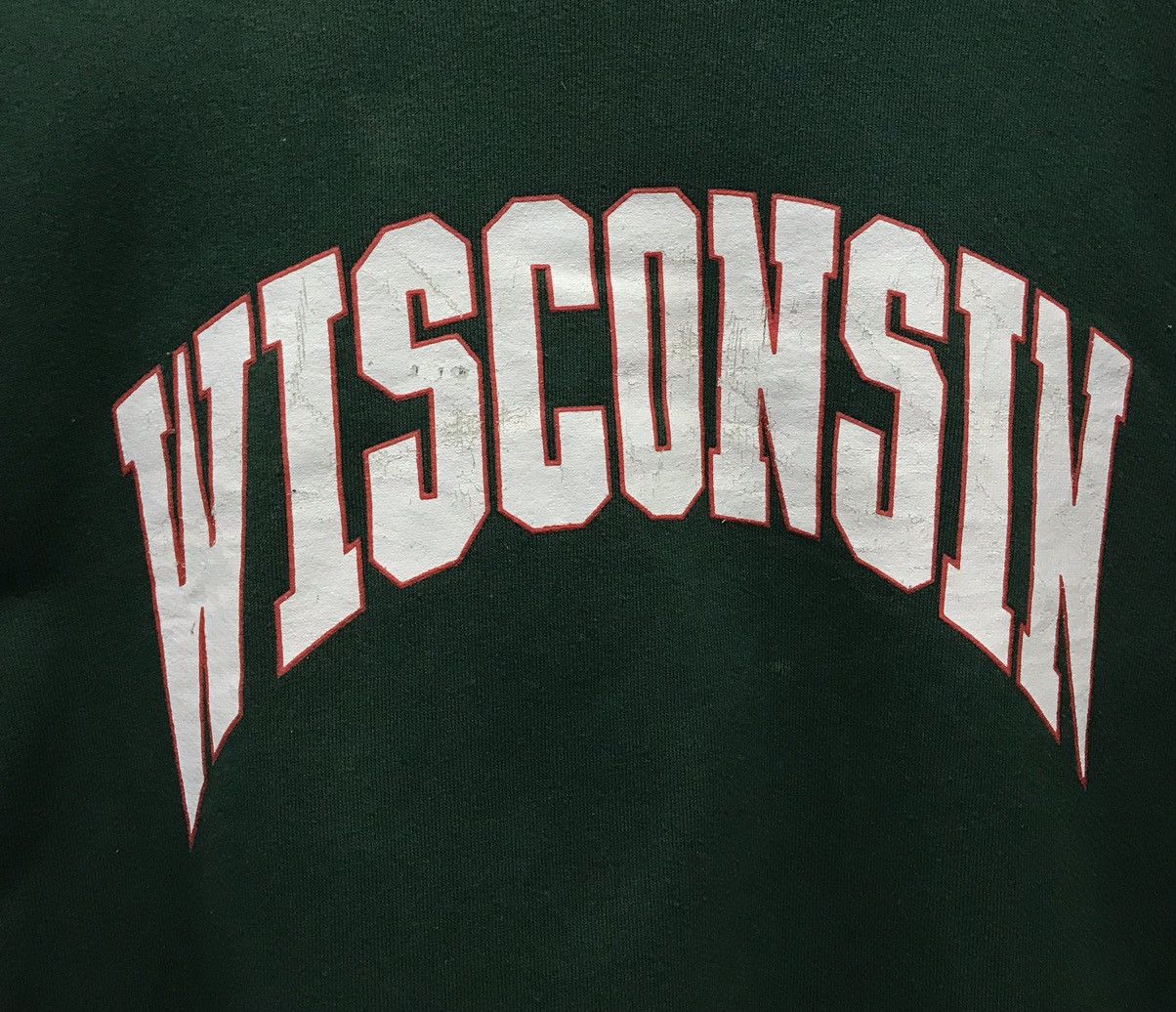 Jerzees × Vintage Vintage Jerzees Super Sweats Wisconsin Made In Usa Sweatshirt Size US M / EU 48-50 / 2 - 3 Thumbnail