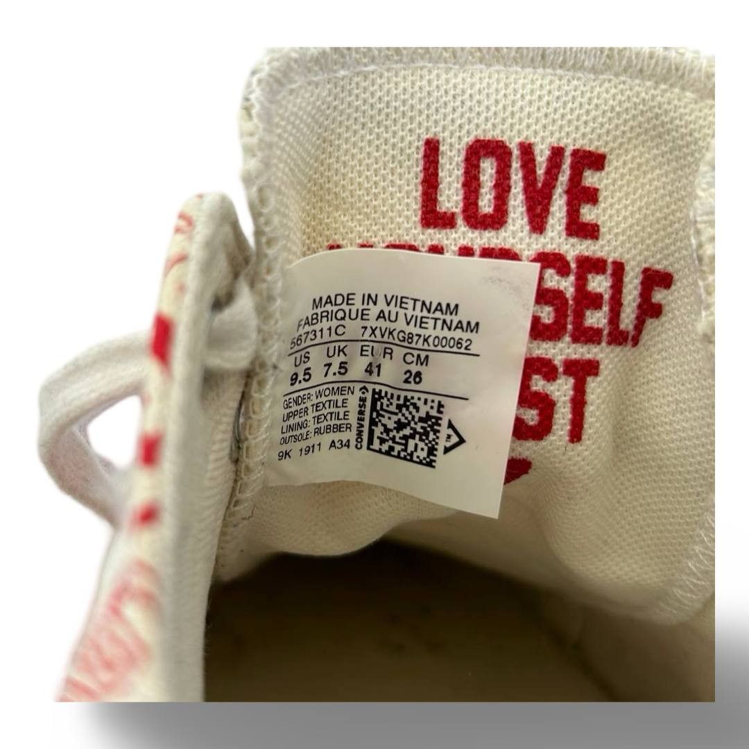 Converse Converse Love Yourself First #34 Size US 9.5 / EU 42-43 - 2 Thumbnail