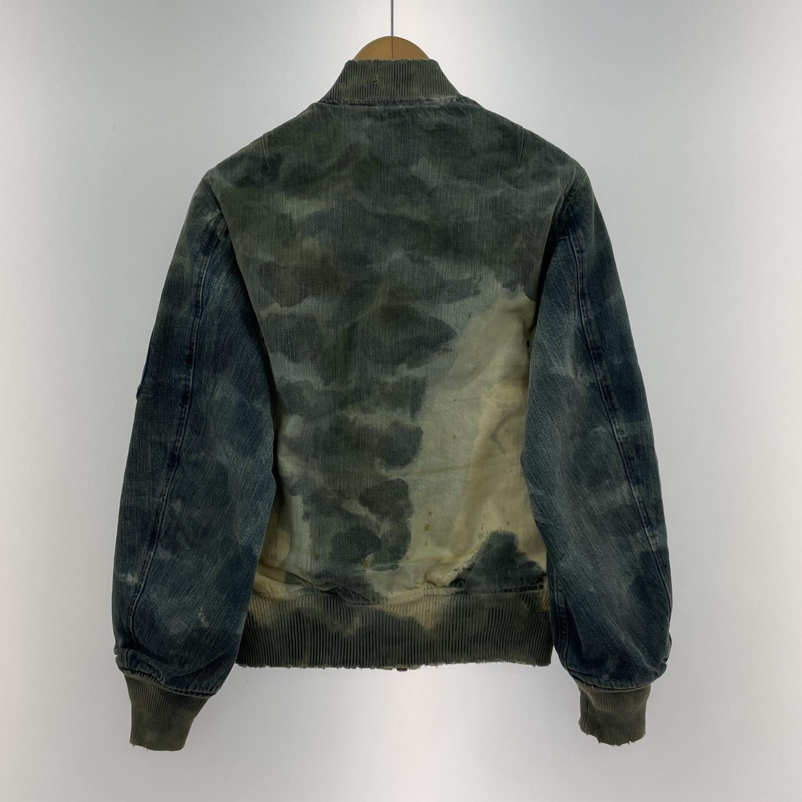 Kapital Kapital Sashiko Bleach Denim Bomber Jacket Size US S / EU 44-46 / 1 - 2 Thumbnail