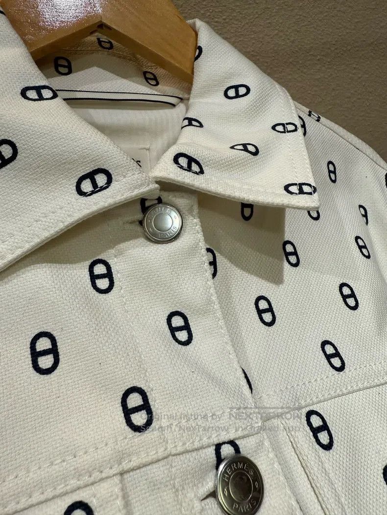 Hermes Hermes Women's Pig Nose Denim Short Jacket Size XS / US 0-2 / IT 36-38 - 4 Thumbnail