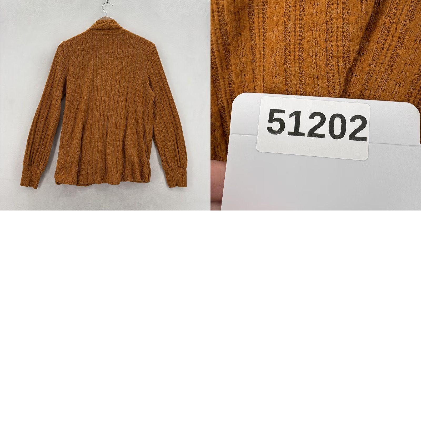Vintage Maeve Wrap Sweater Womens M Orange Knit V-Neck Bohemian Long Sleeve Casual Size M / US 6-8 / IT 42-44 - 9 Thumbnail
