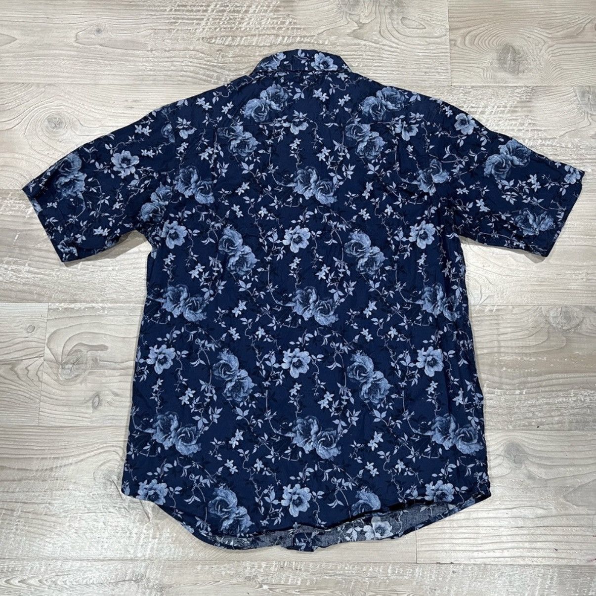 Haggar HAGGAR CLOTHING Blue Floral Button Up, Men’s Medium Size US M / EU 48-50 / 2 - 4 Thumbnail