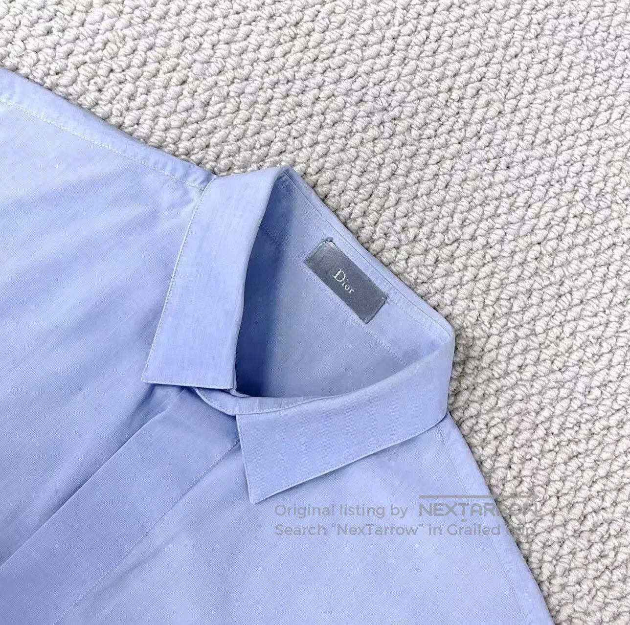 Dior Dior Light Blue Embroidered Bee Shirt Jacket. Size US M / EU 48-50 / 2 - 3 Thumbnail