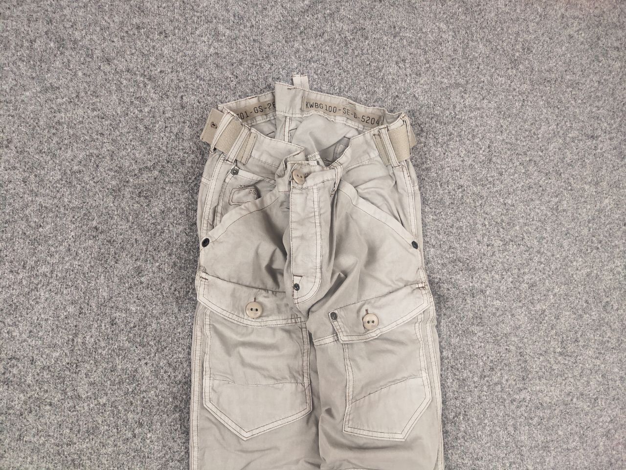 G-Star Vintage G Star Raw 3301 Cargo Multi pocket Double knee Pants Size US 34 / EU 50 - 4 Thumbnail