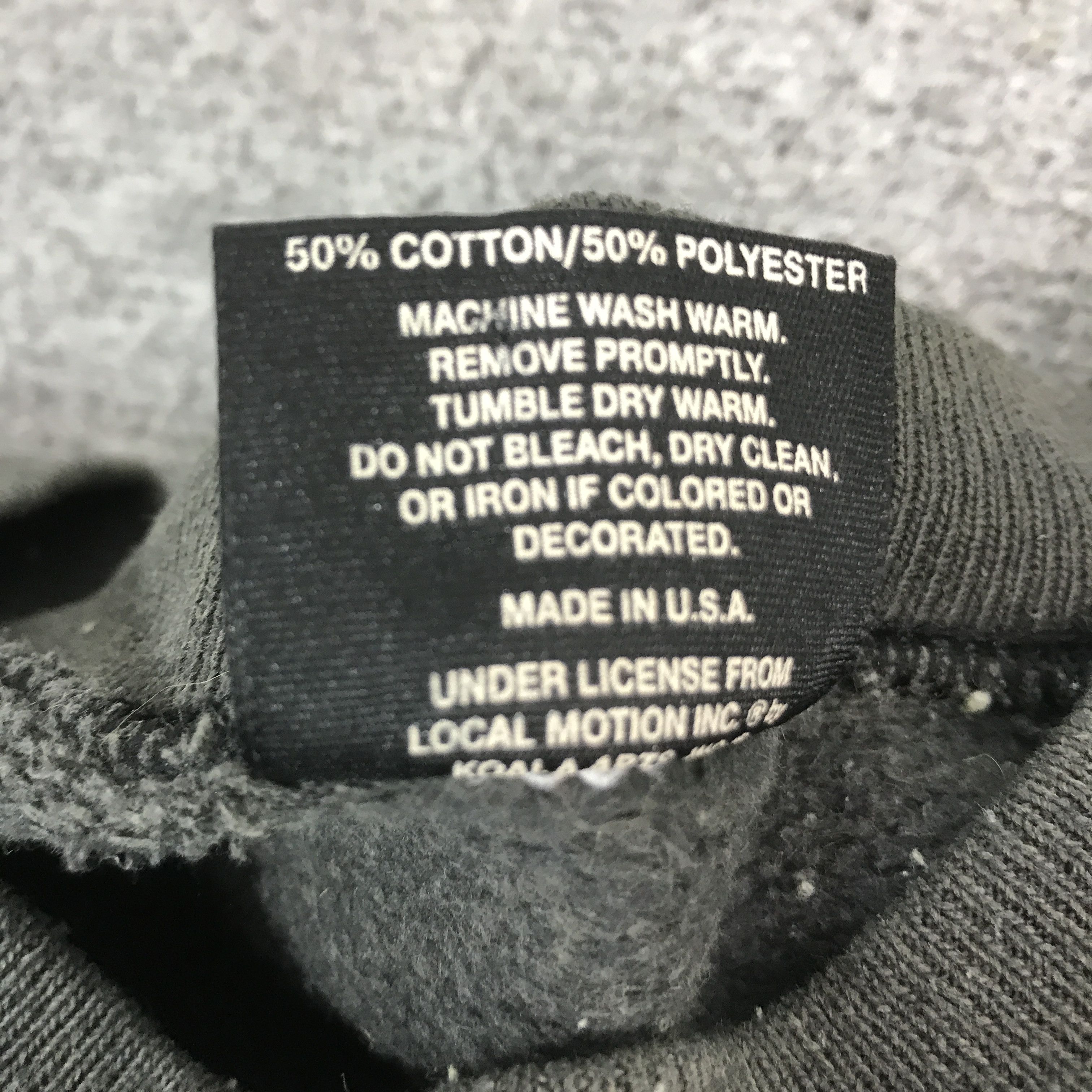 Japanese Brand Vtg local motion black faded style Sweatshirt Size US L / EU 52-54 / 3 - 12 Thumbnail