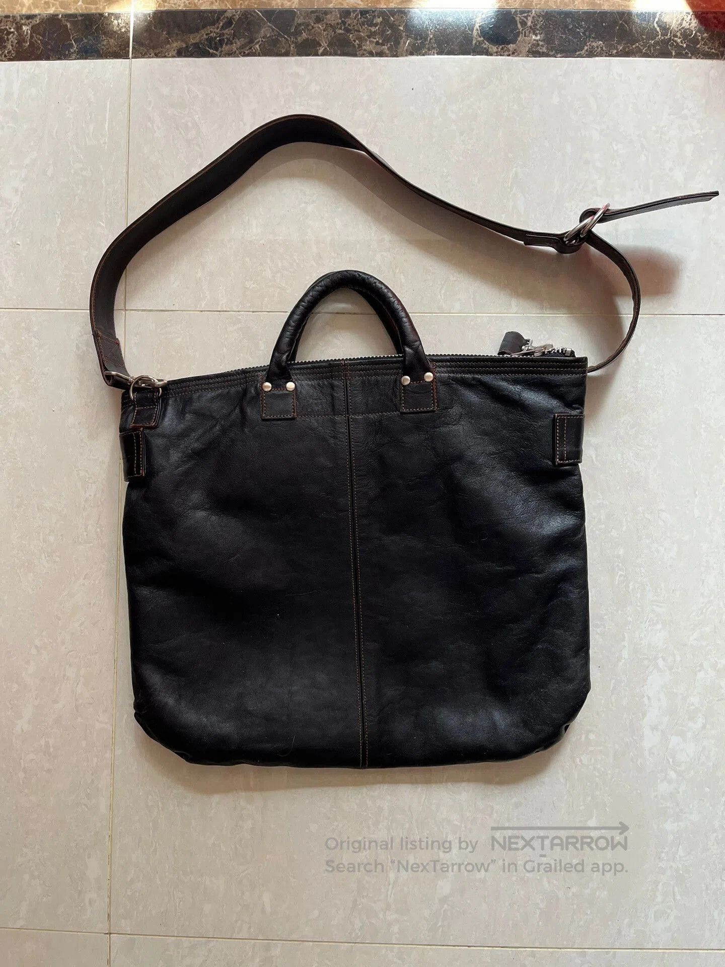 Rainbow Country Rainbow Country Leather Helmet Bag. Size ONE SIZE - 2 Thumbnail