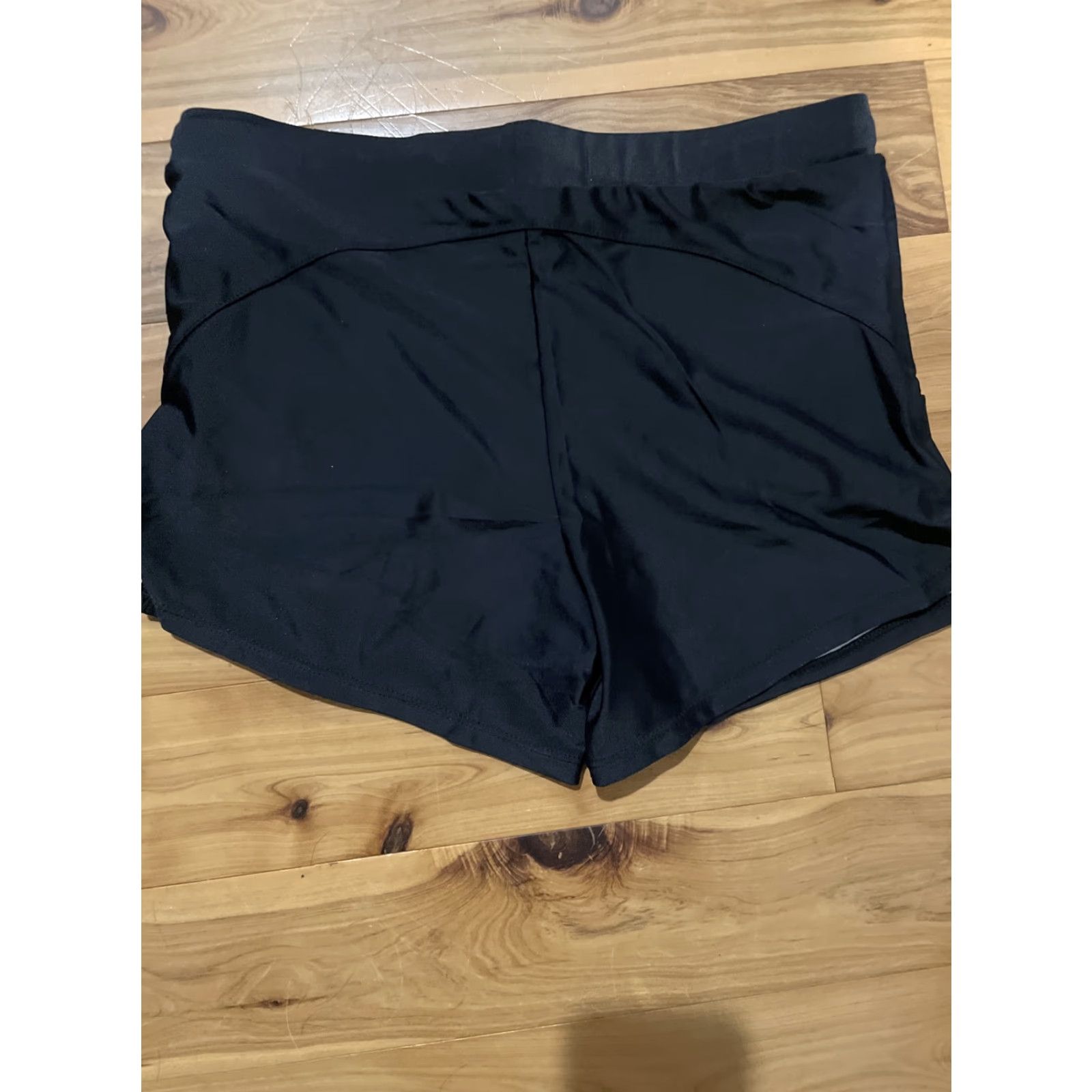 Vintage Swomog Black Athletic Gym Yoga Exercise Shorty Shorts Womens Size M Size 32" / US 10 / IT 46 - 3 Thumbnail