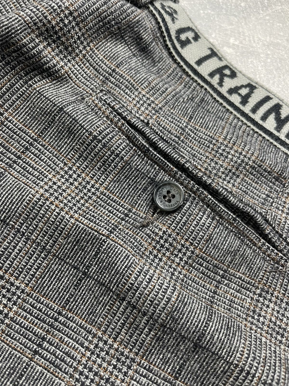 Dolce & Gabbana Dolce & Gabbana D&G Training Grey Plaid Pants Wool 00s Size US 34 / EU 50 - 5 Thumbnail